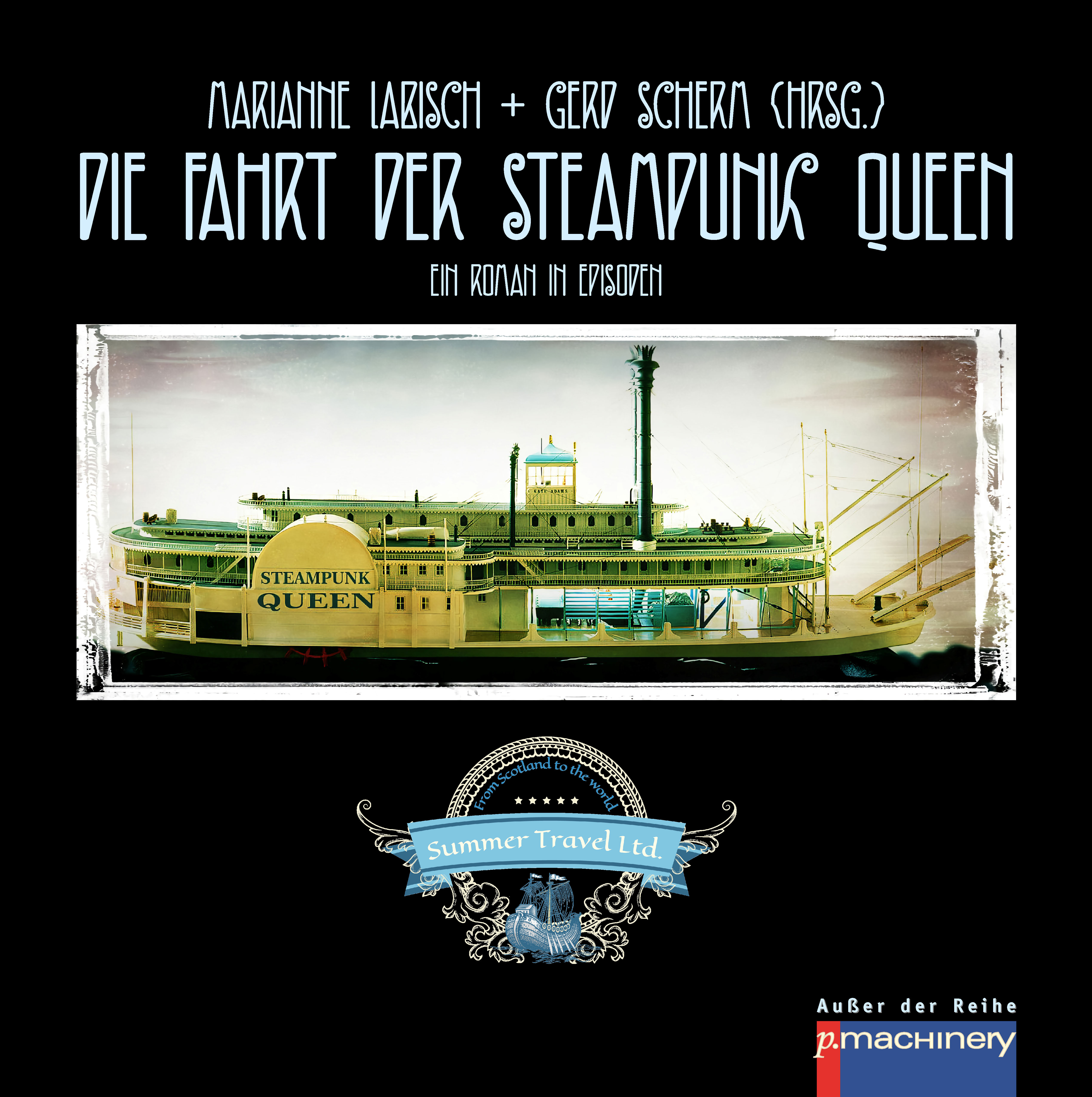 Обложка книги «Die Fahrt der Steampunk Queen»