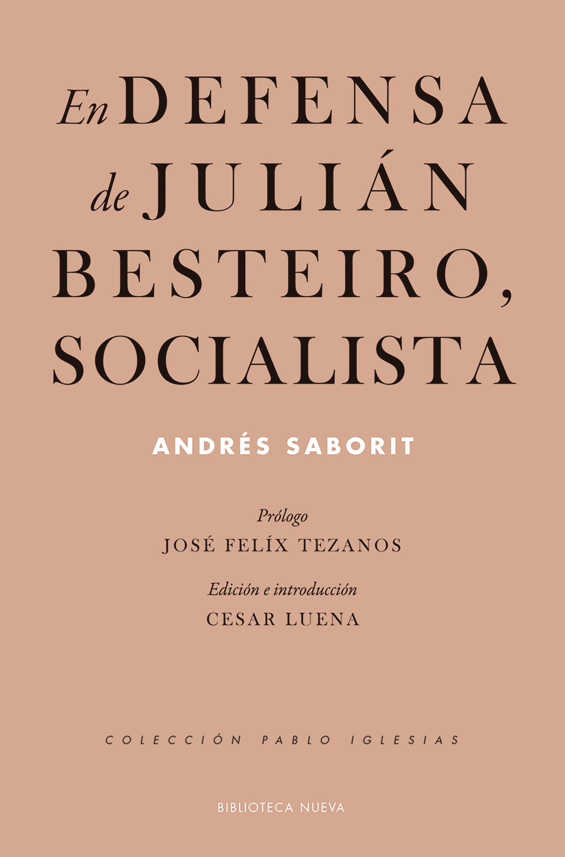 Обложка книги «En defensa de Julián Besteiro, socialista»