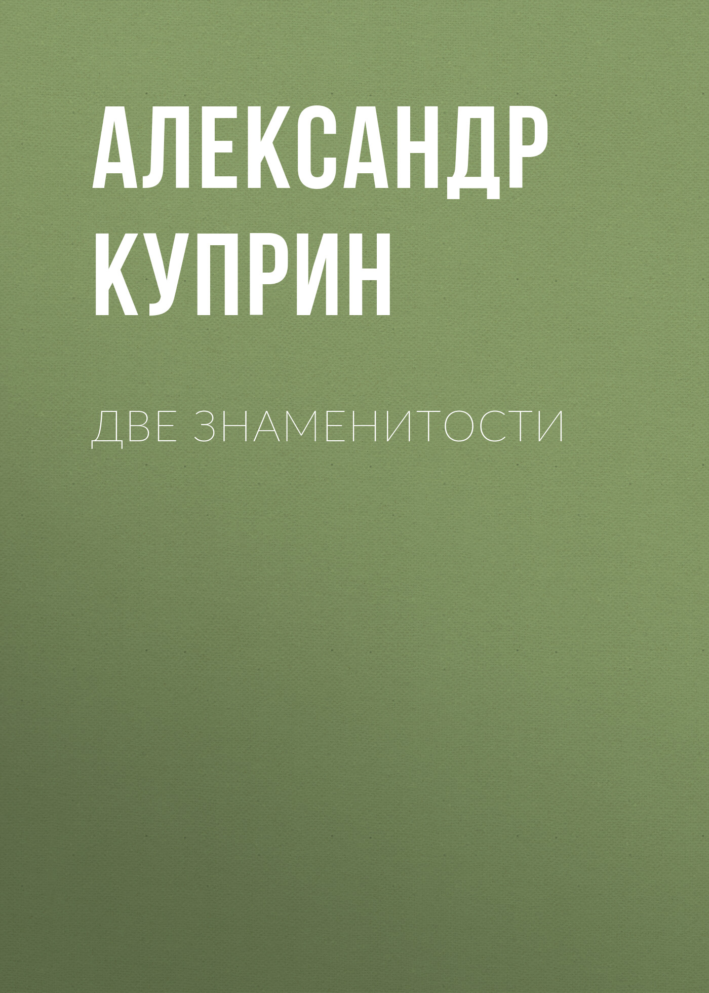 Обложка книги «Две знаменитости»