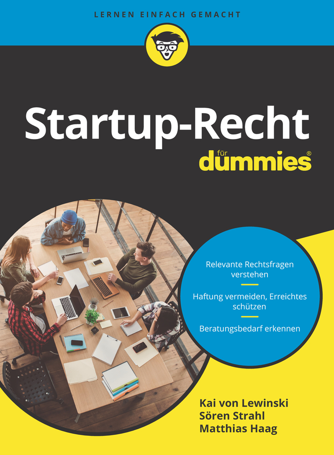Обложка книги «Startup-Recht für Dummies»