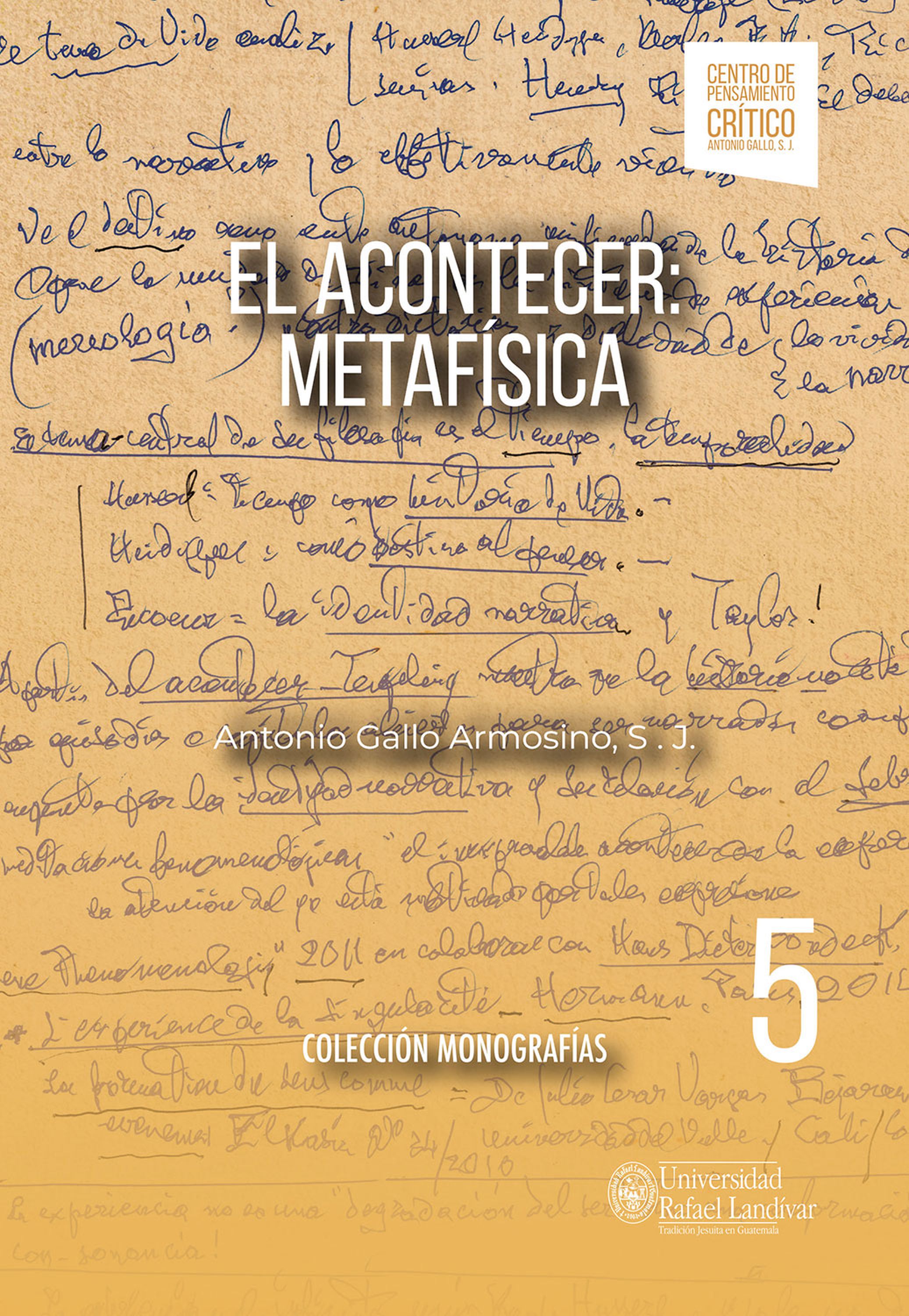 Обложка книги «El Acontecer. Metafísica»