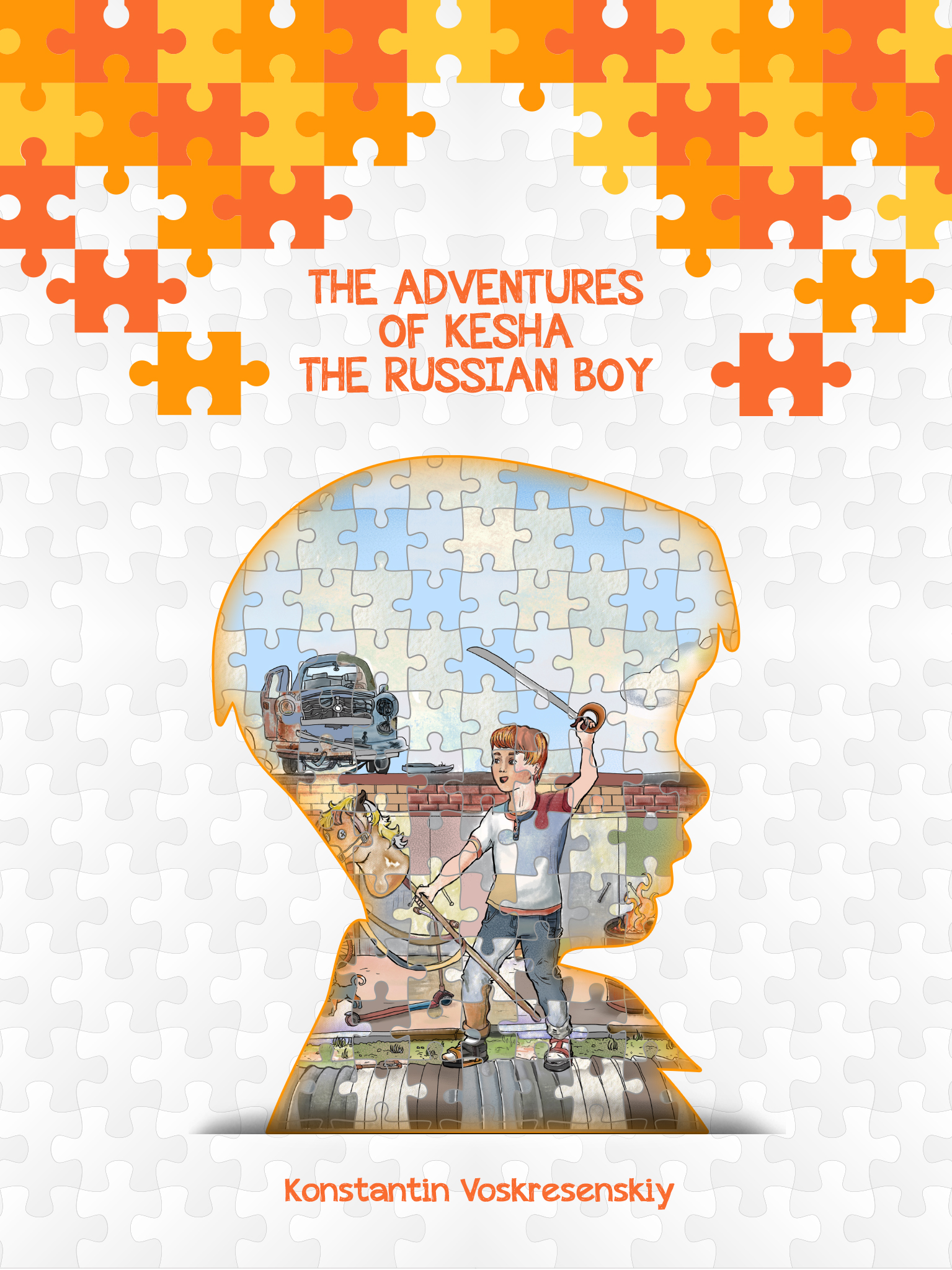 Обложка книги «The Adventures of Kesha the Russian Boy»