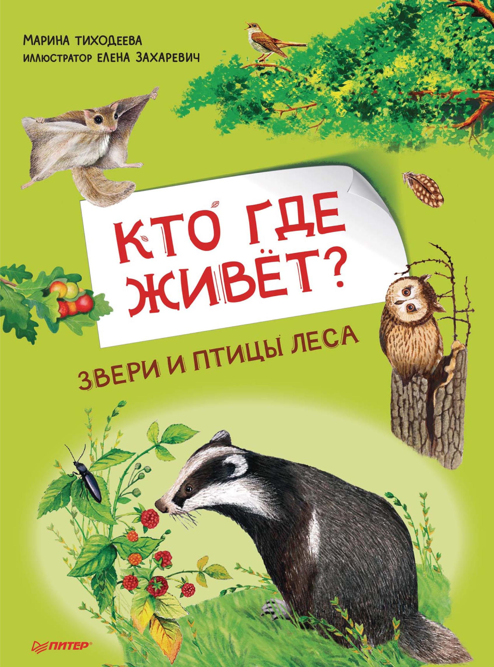 Обложка книги «Кто где живёт? Звери и птицы леса»
