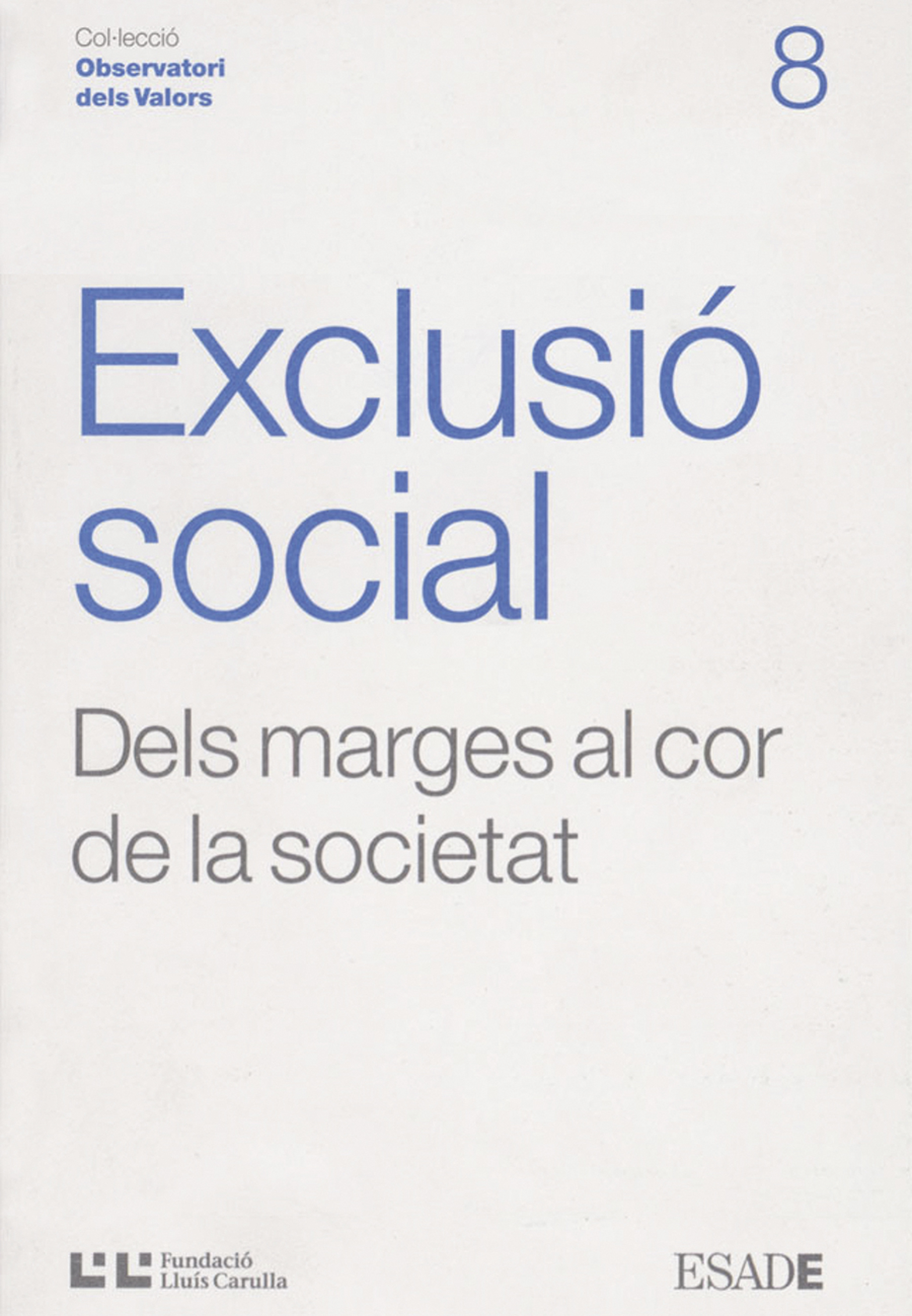 Обложка книги «Exclusió social»