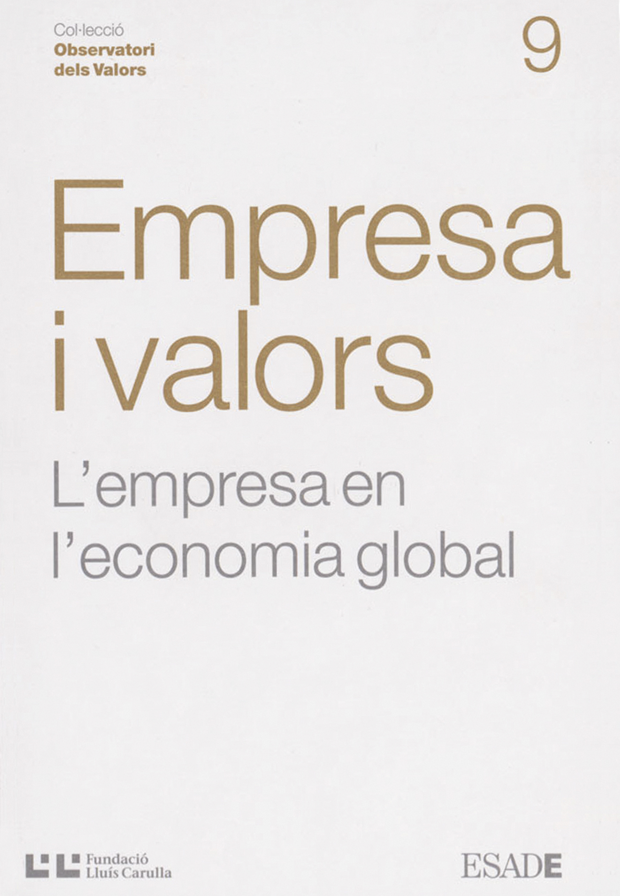 Обложка книги «Empresa i valors»