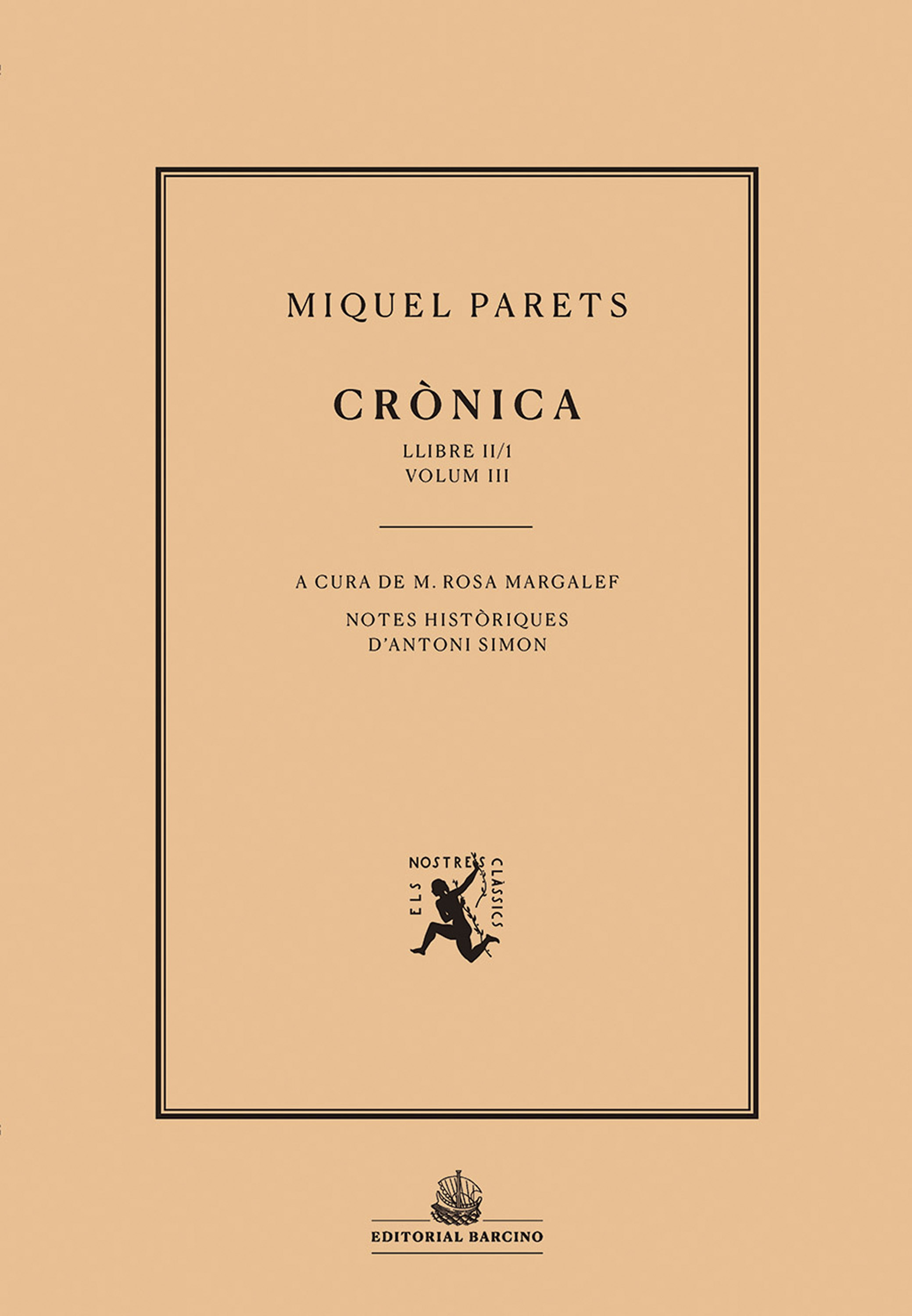 Обложка книги «Crònica. Volum III»
