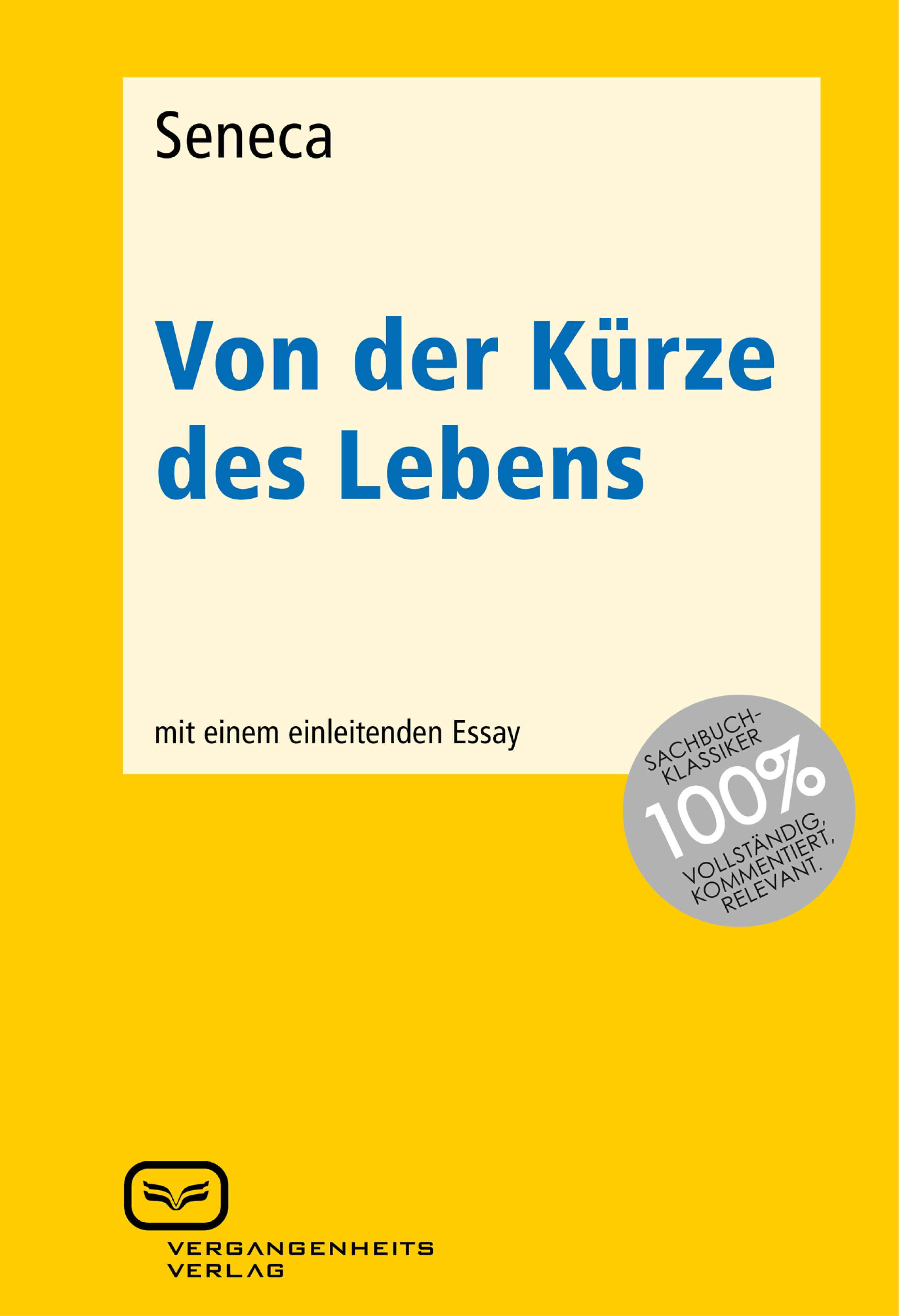 Обложка книги «Von der Kürze des Lebens»