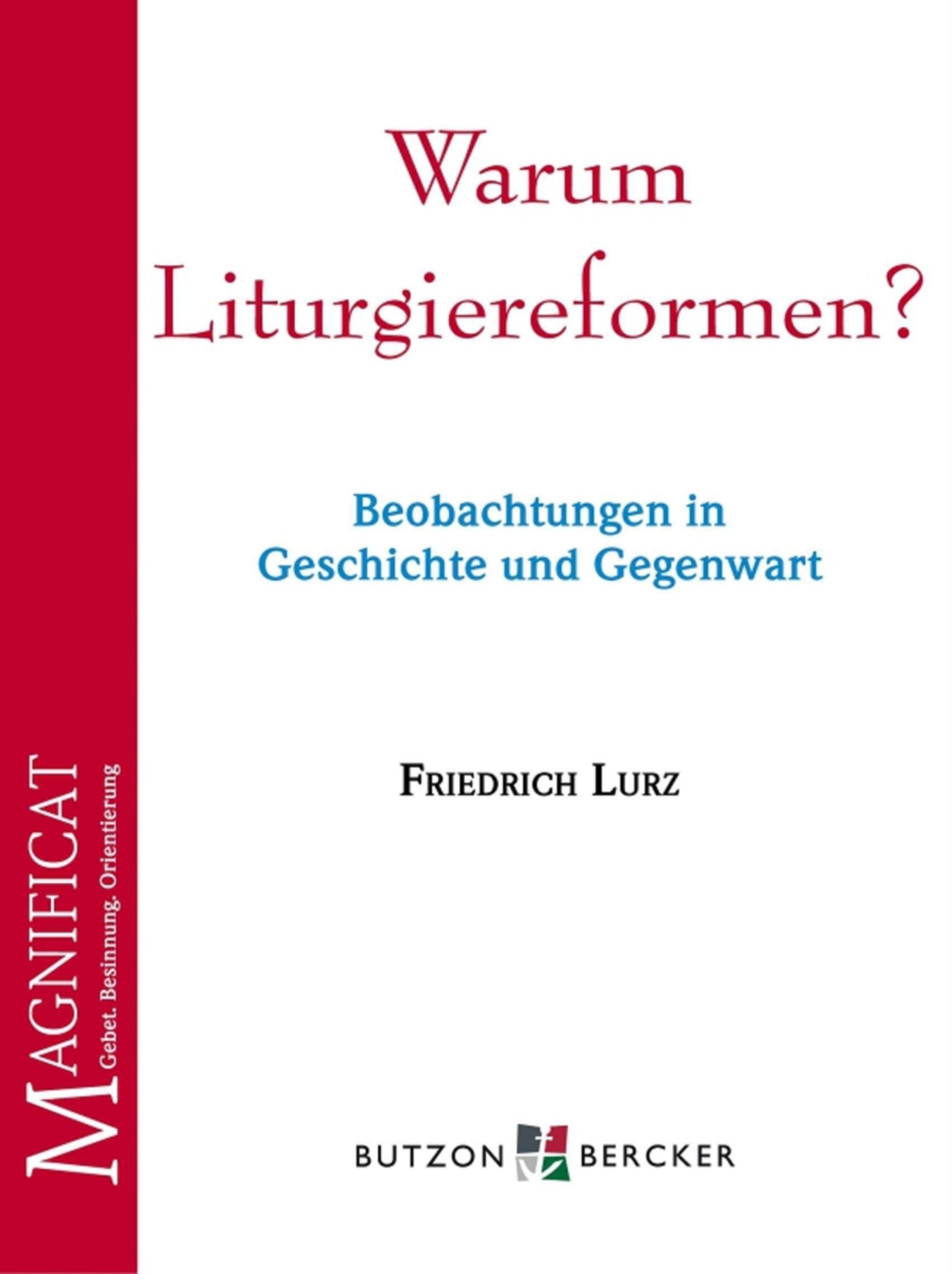 Обложка книги «Warum Liturgiereformen?»