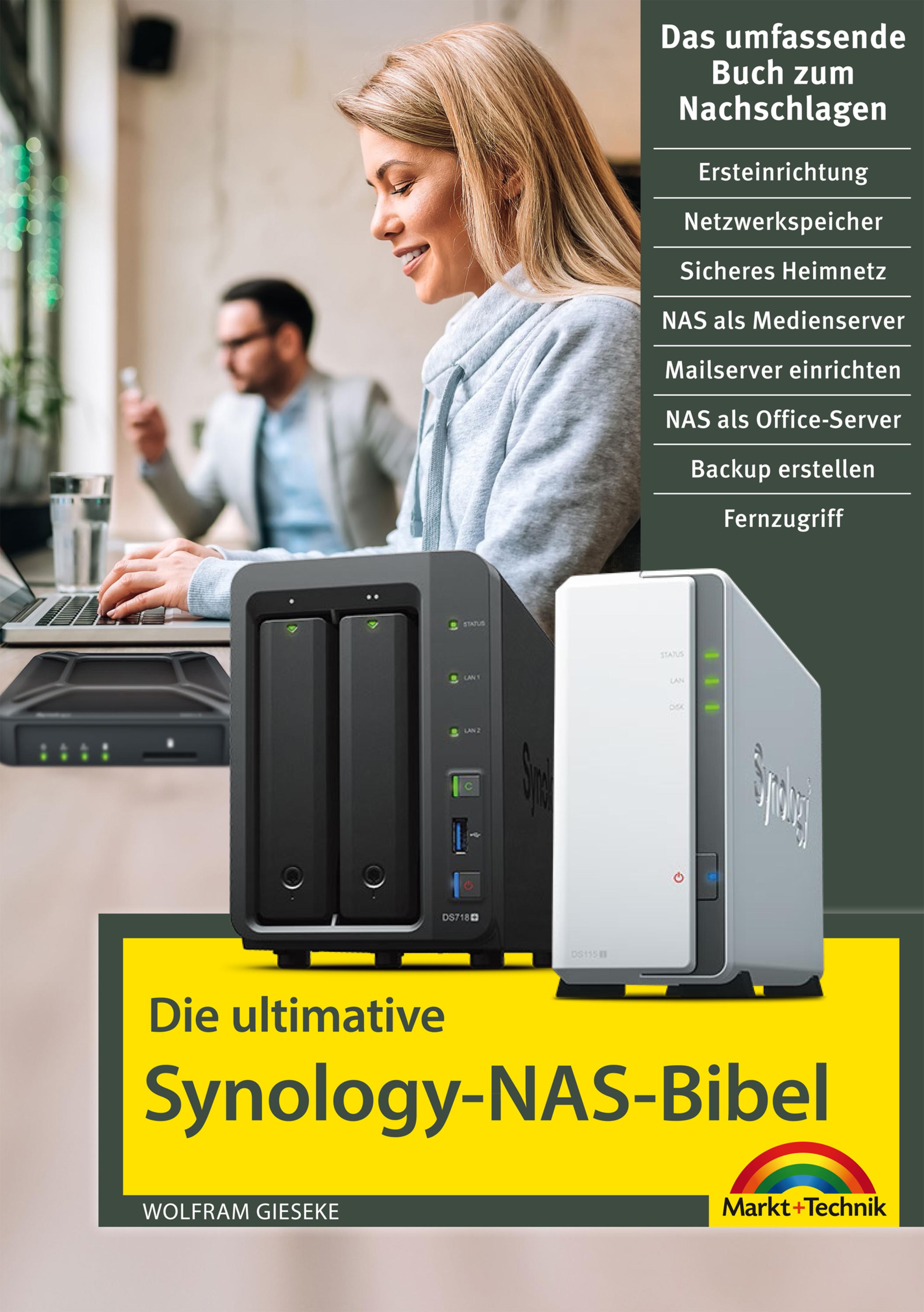 Обложка книги «Die ultimative Synology NAS Bibel»