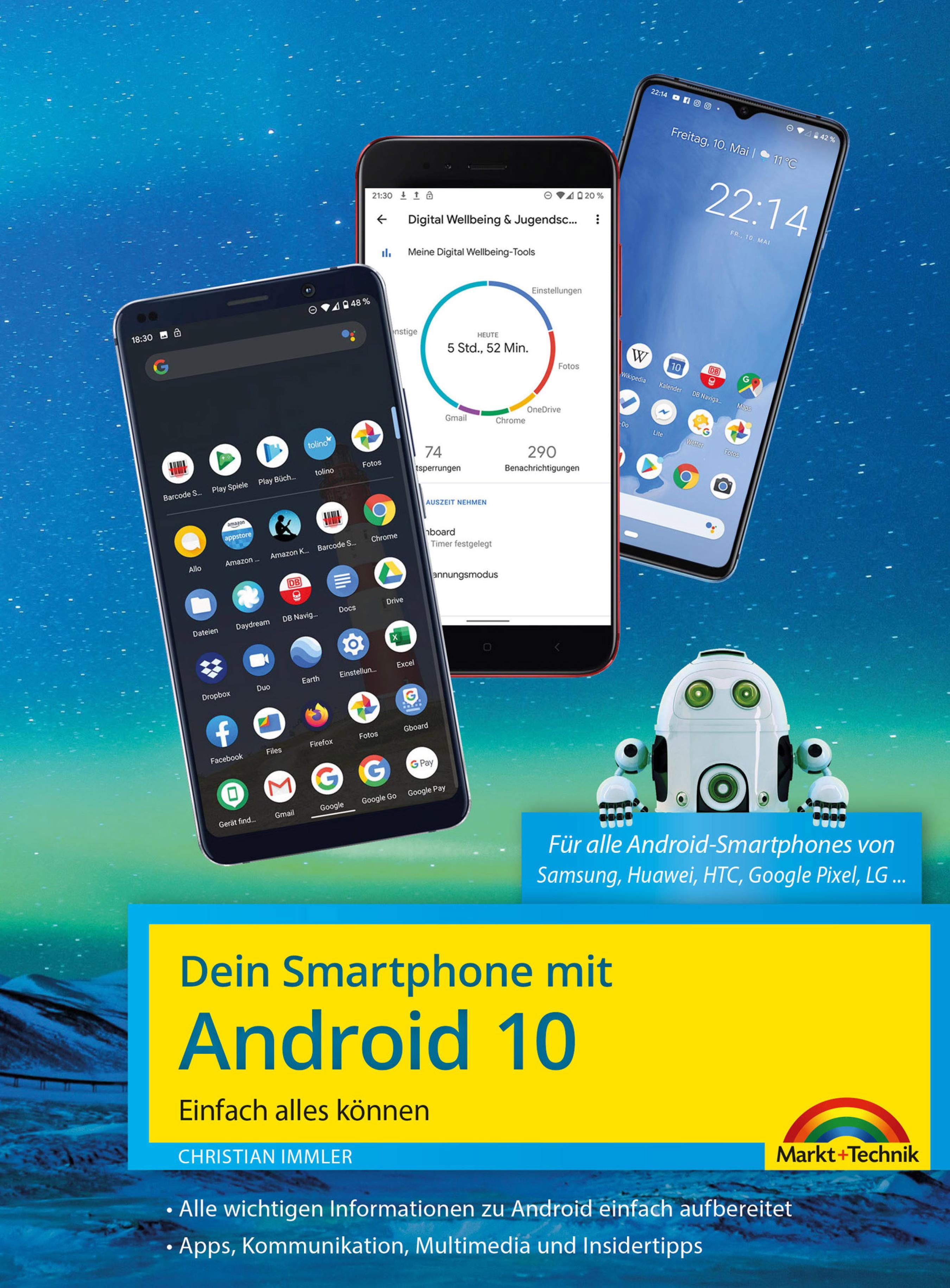 Обложка книги «Dein Smartphone mit Android 10»
