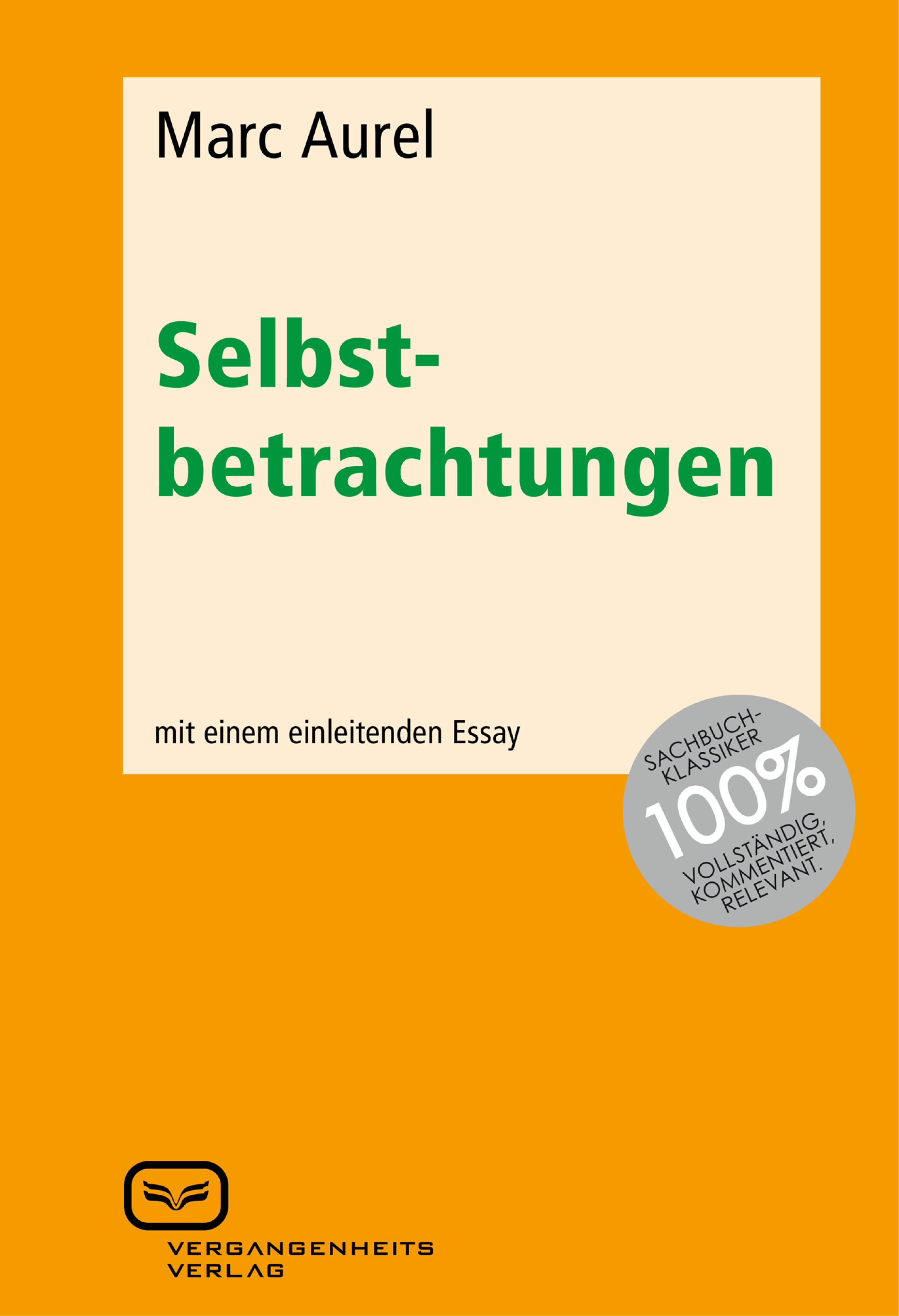 Обложка книги «Selbstbetrachtungen»