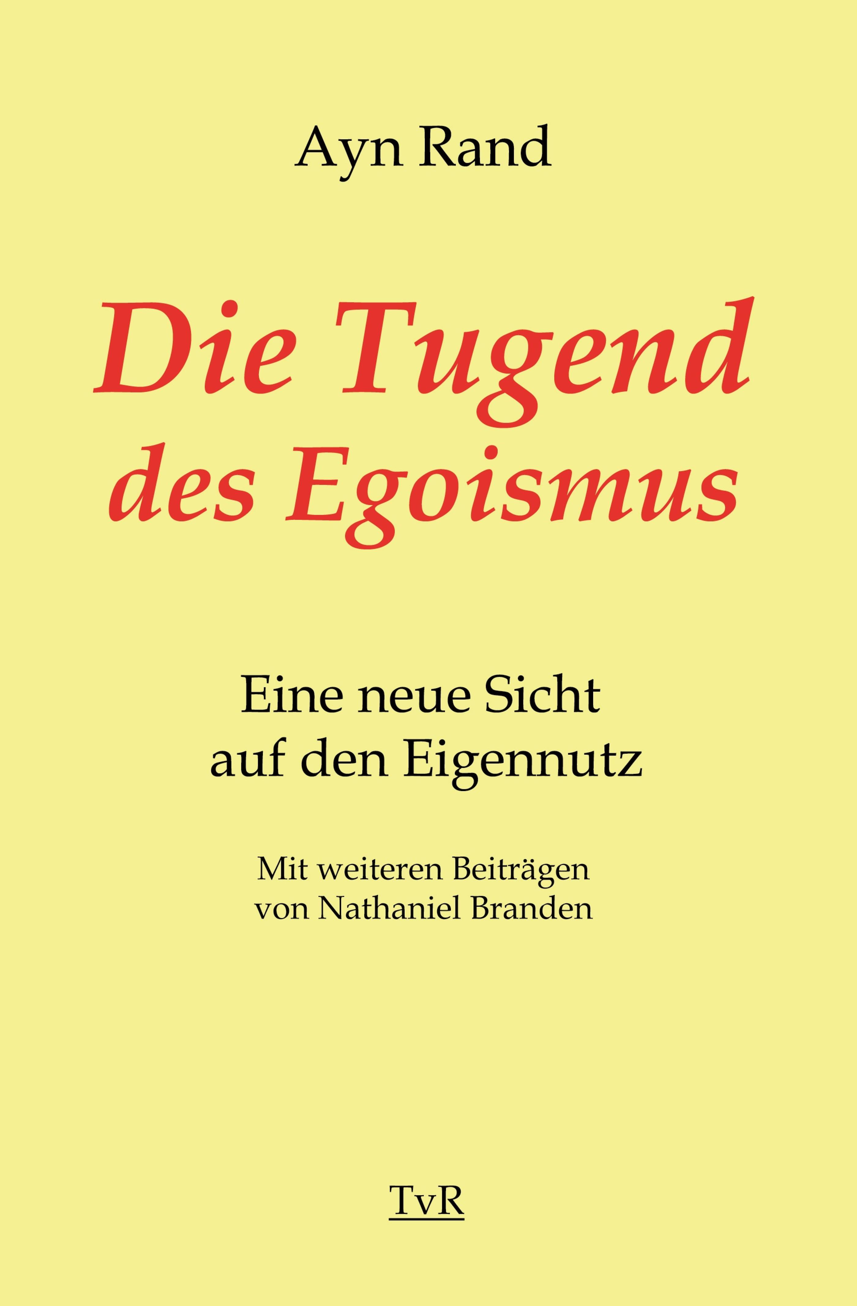 Обложка книги «Die Tugend des Egoismus»