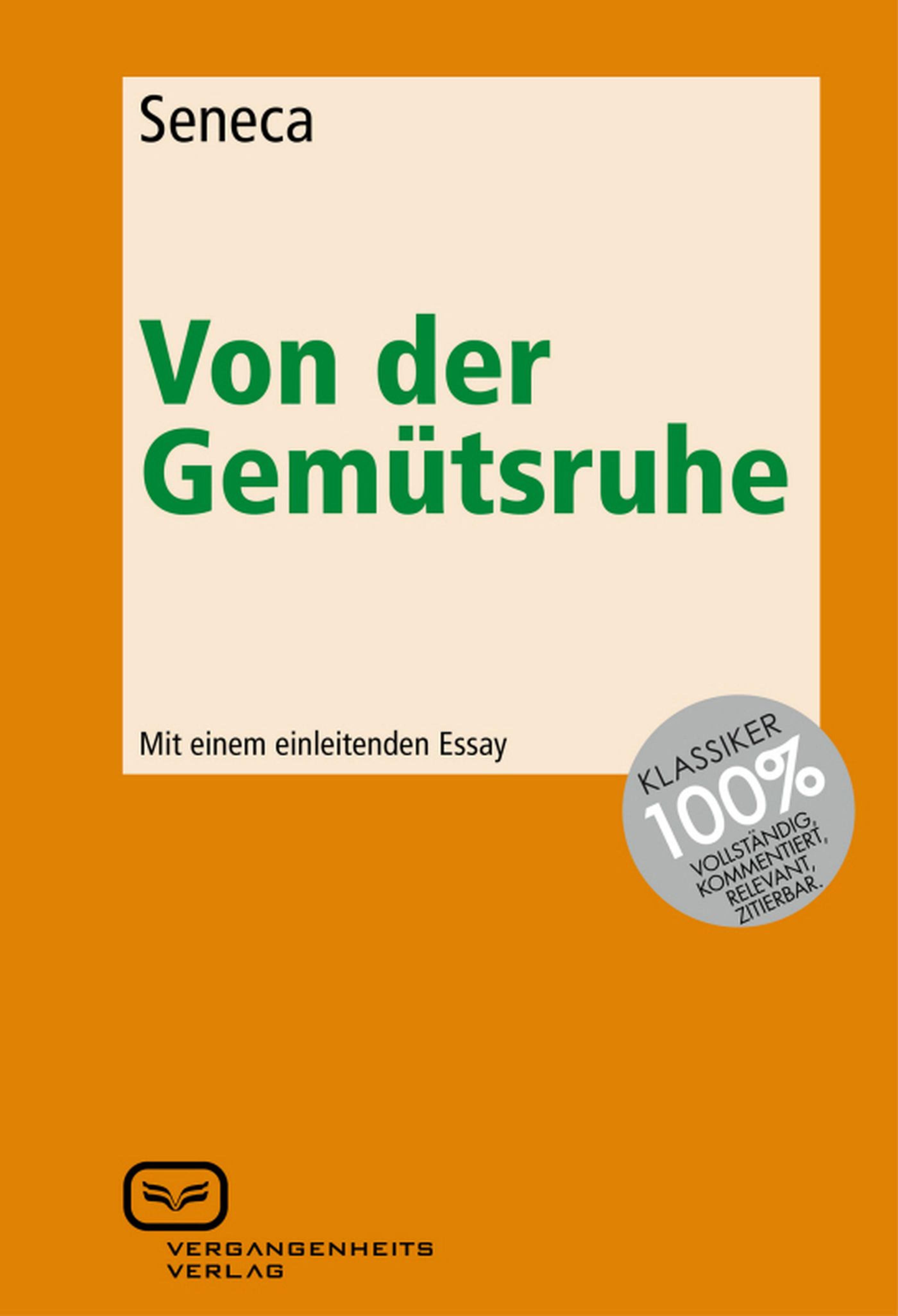 Обложка книги «Von der Gemütsruhe»