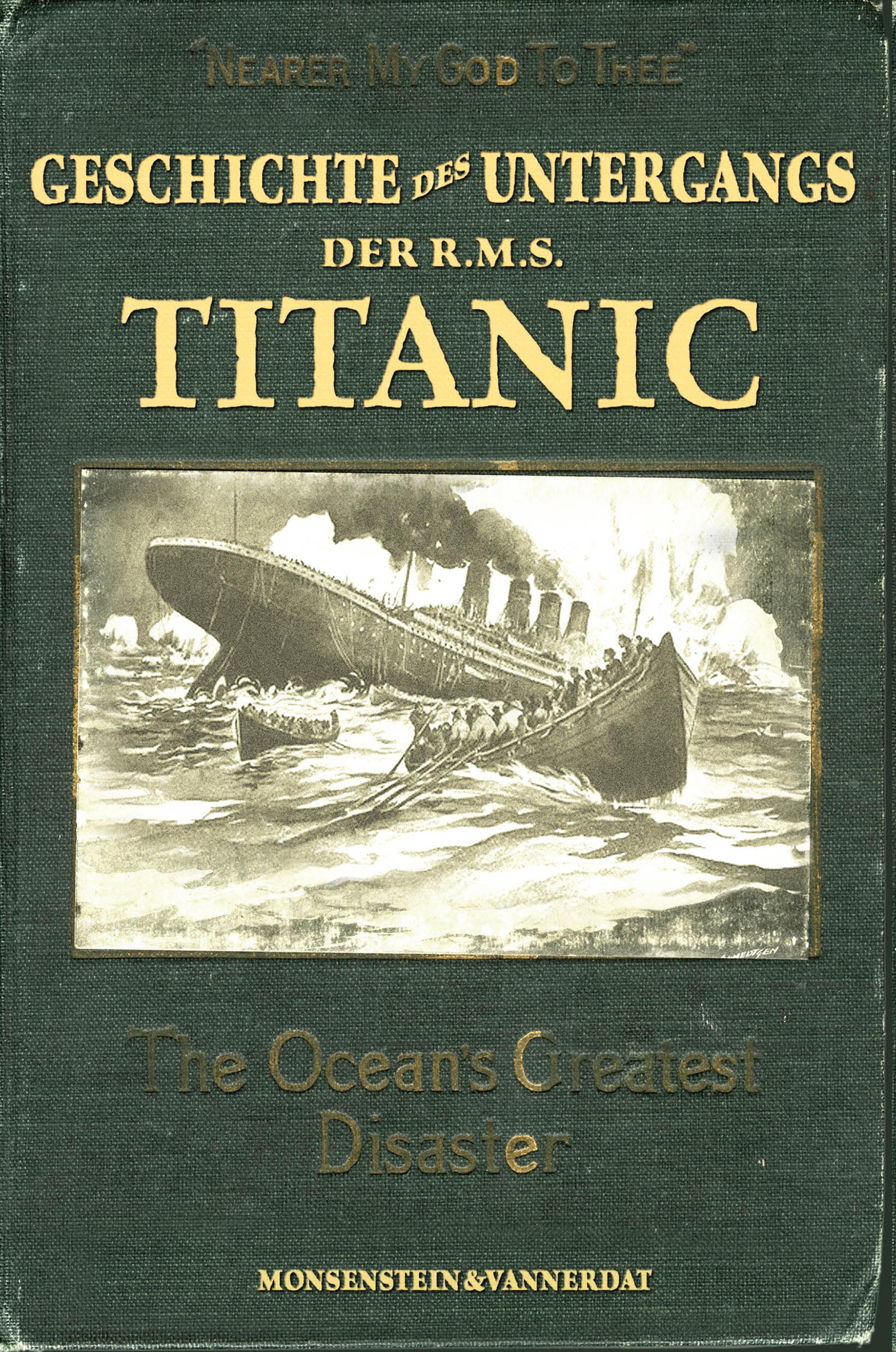 Обложка книги «Die Geschichte des Untergangs der RMS Titanic»