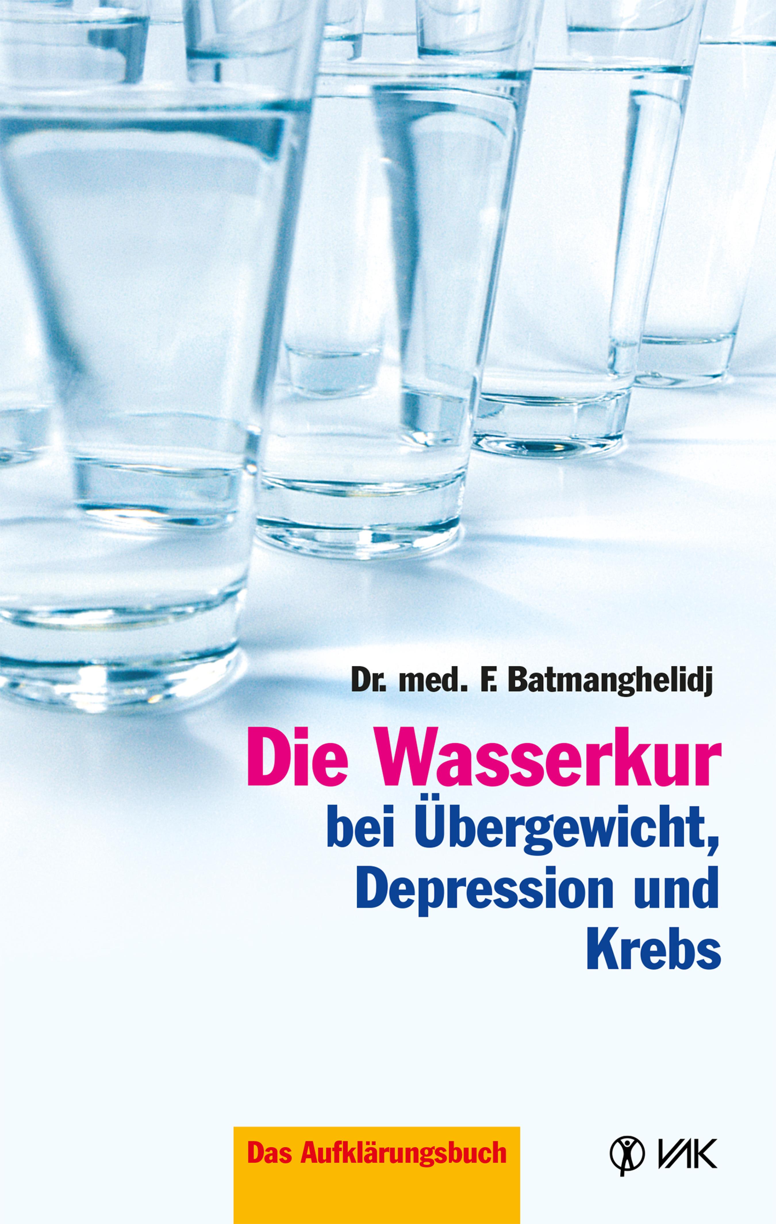 Обложка книги «Die Wasserkur bei Übergewicht, Depression und Krebs»