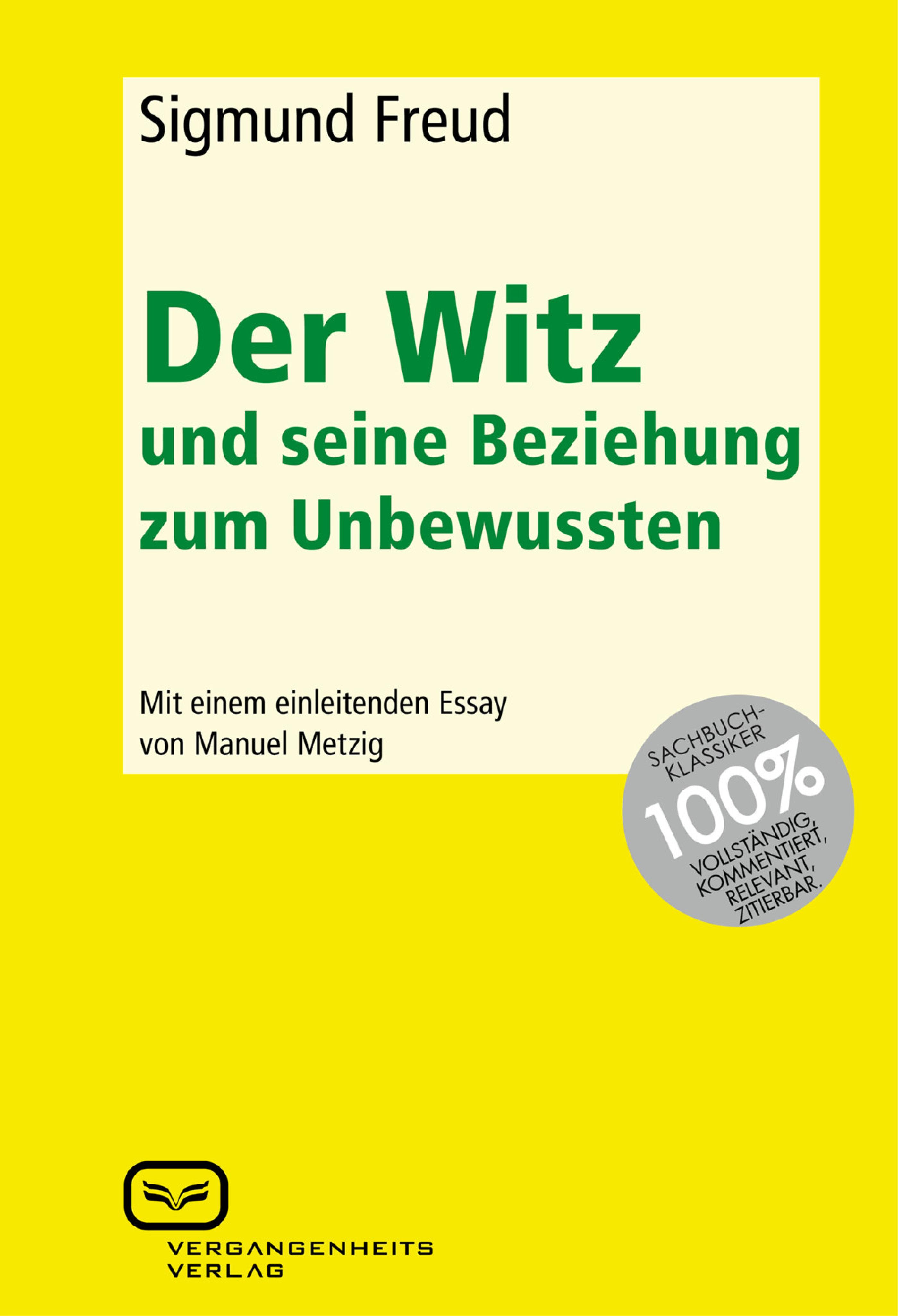 Обложка книги «Der Witz und seine Beziehung zum Unbewussten»