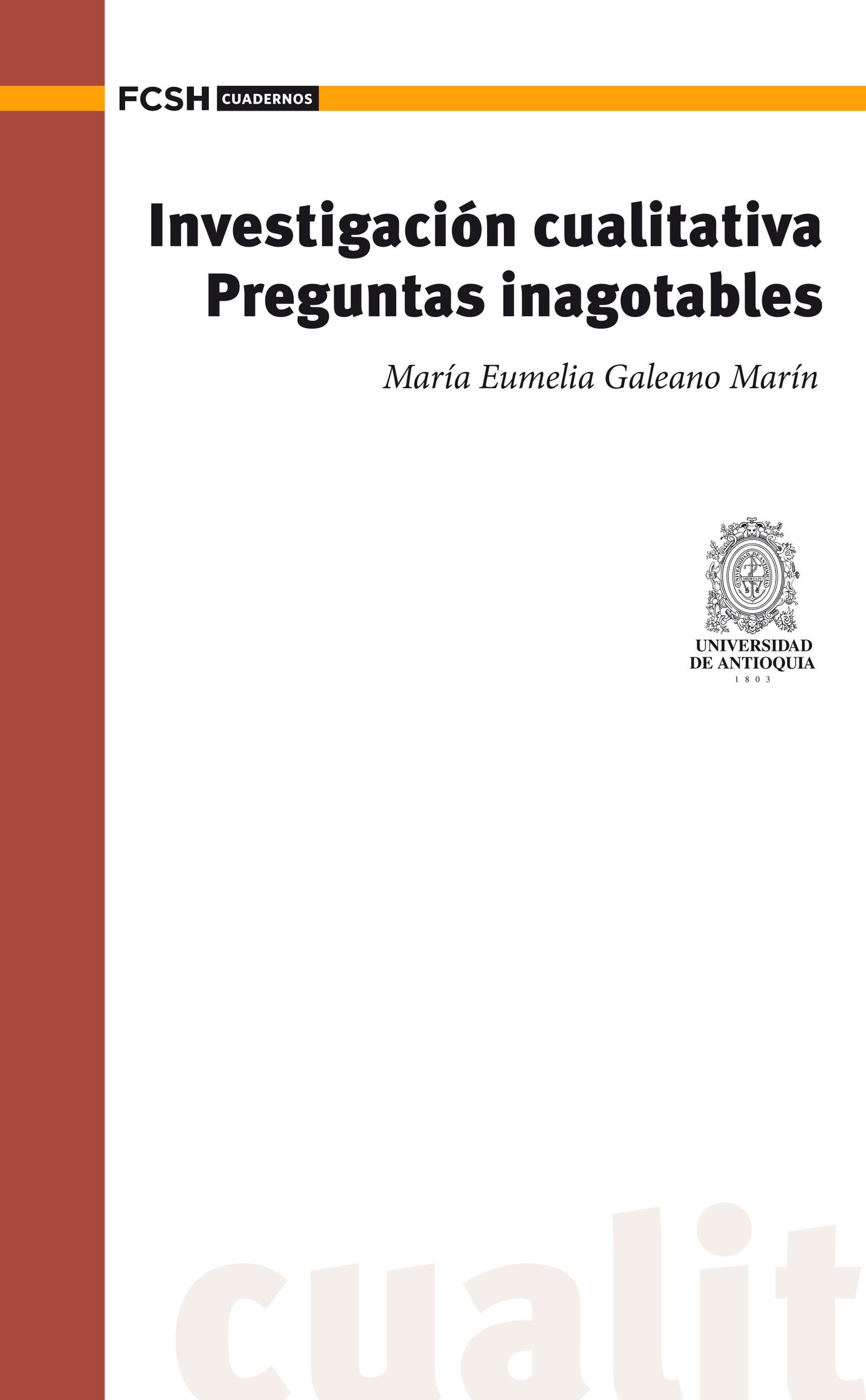 Обложка книги «Investigación cualitativa»
