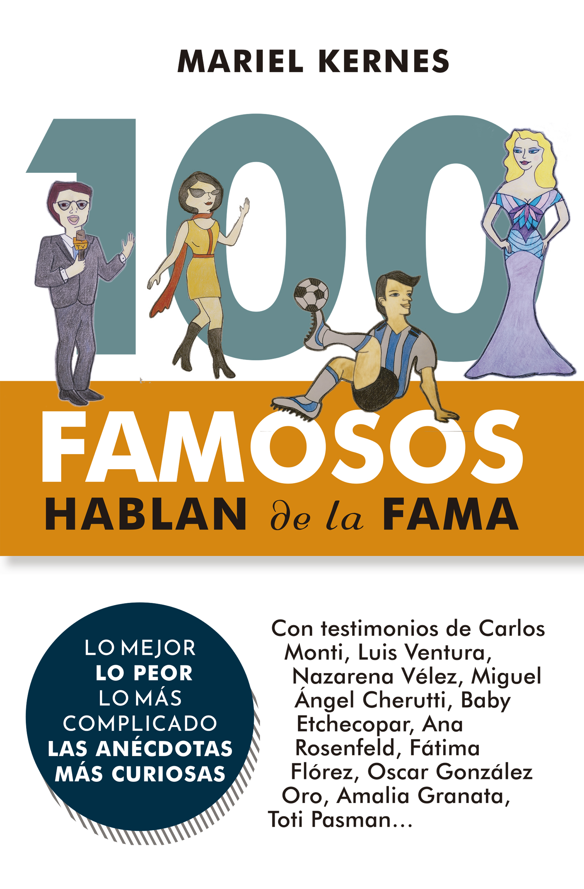 Обложка книги «100 famosos hablan de la fama»