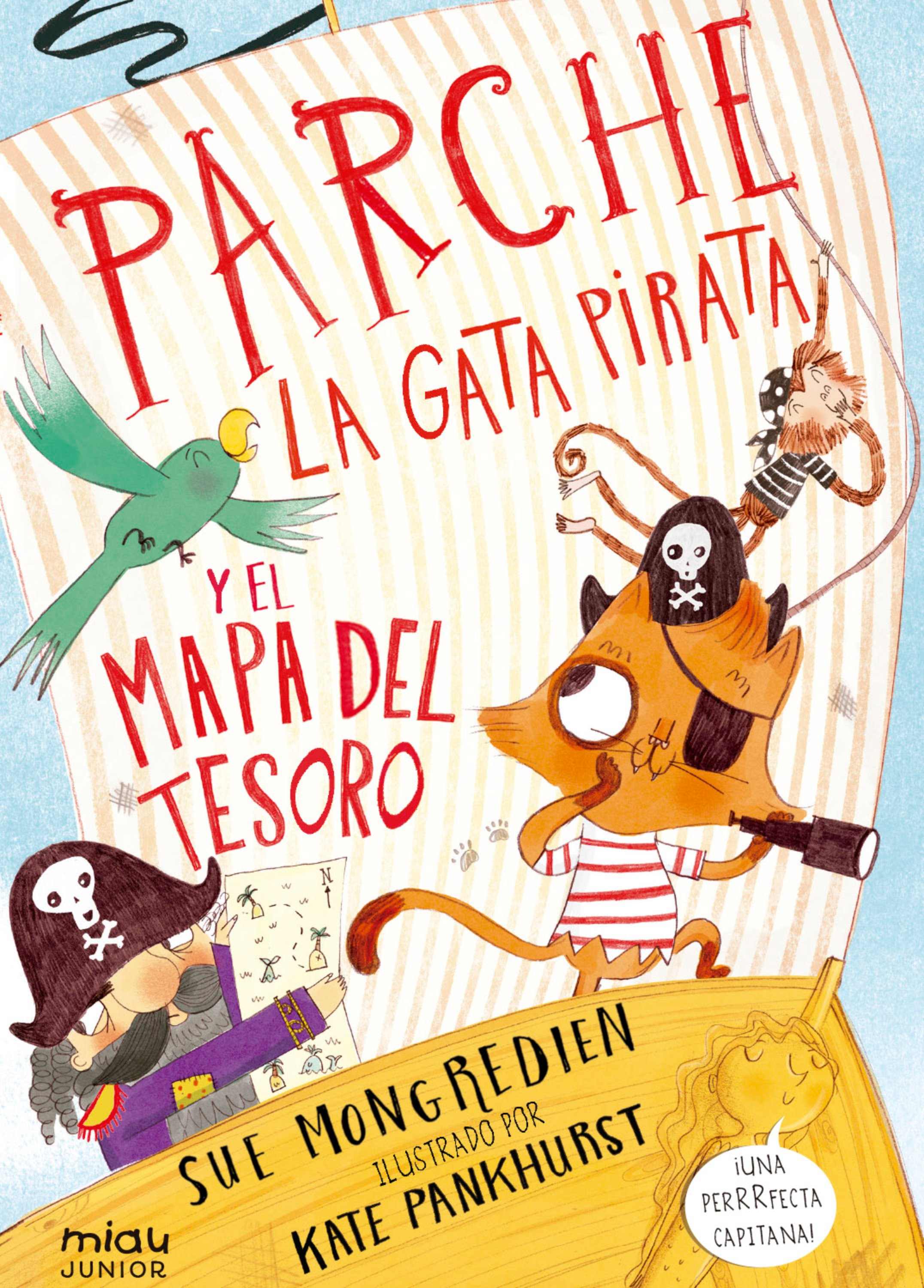 Обложка книги «Parche, la gata pirata y el mapa del tesoro»