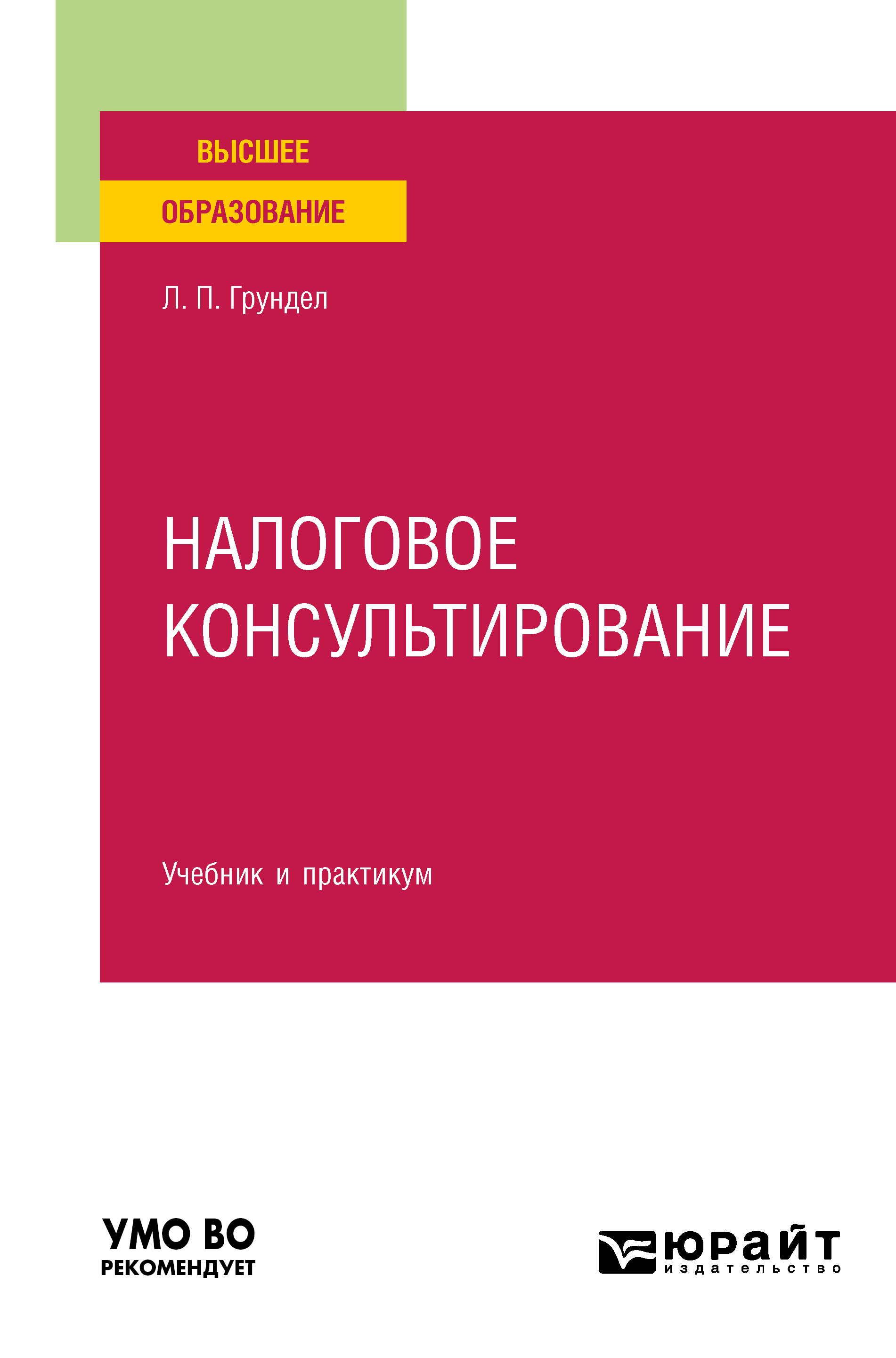 Обложка книги «Налоговое консультирование. Учебник и практикум для вузов»