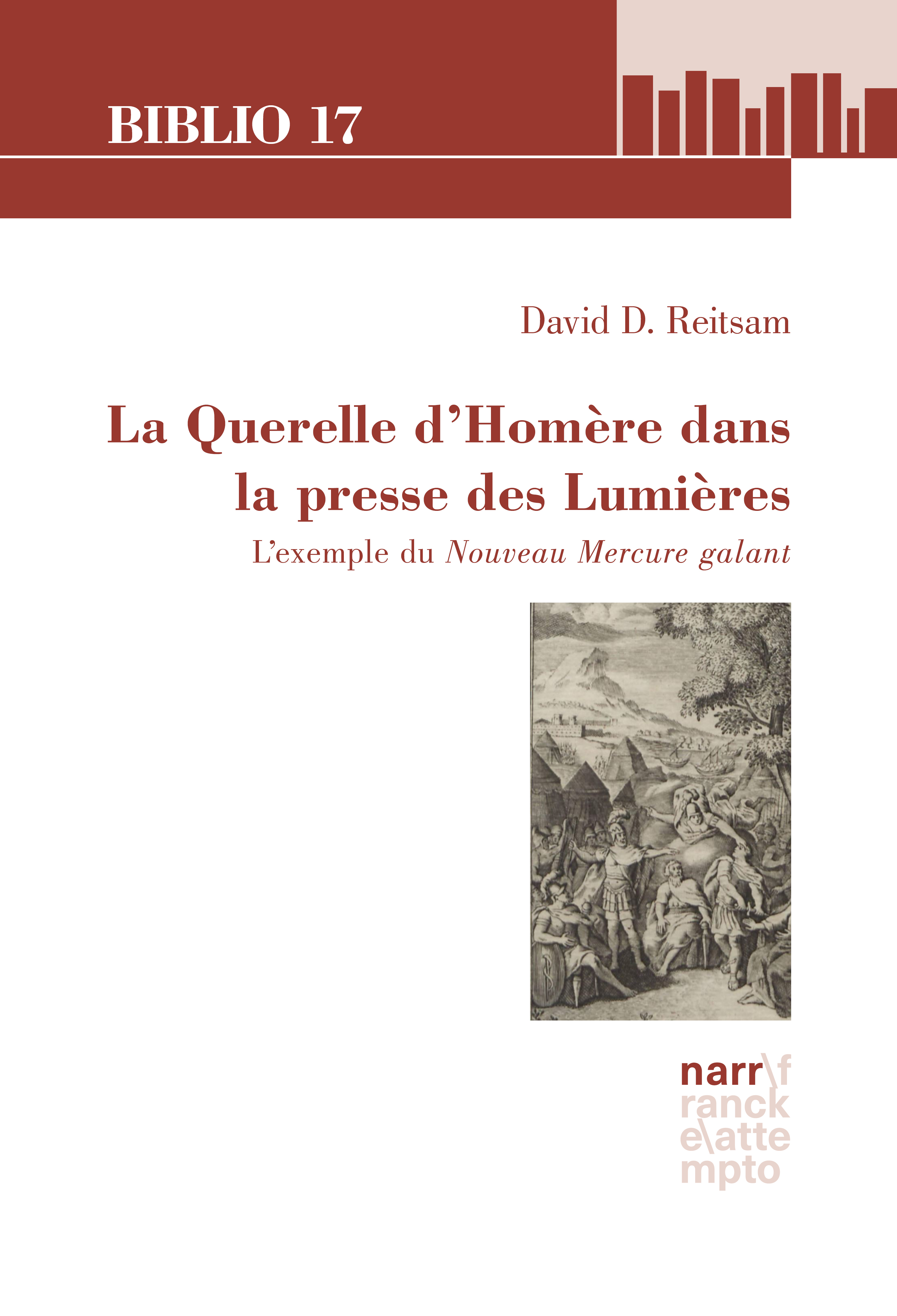 Обложка книги «La Querelle d'Homère dans la presse des Lumières»