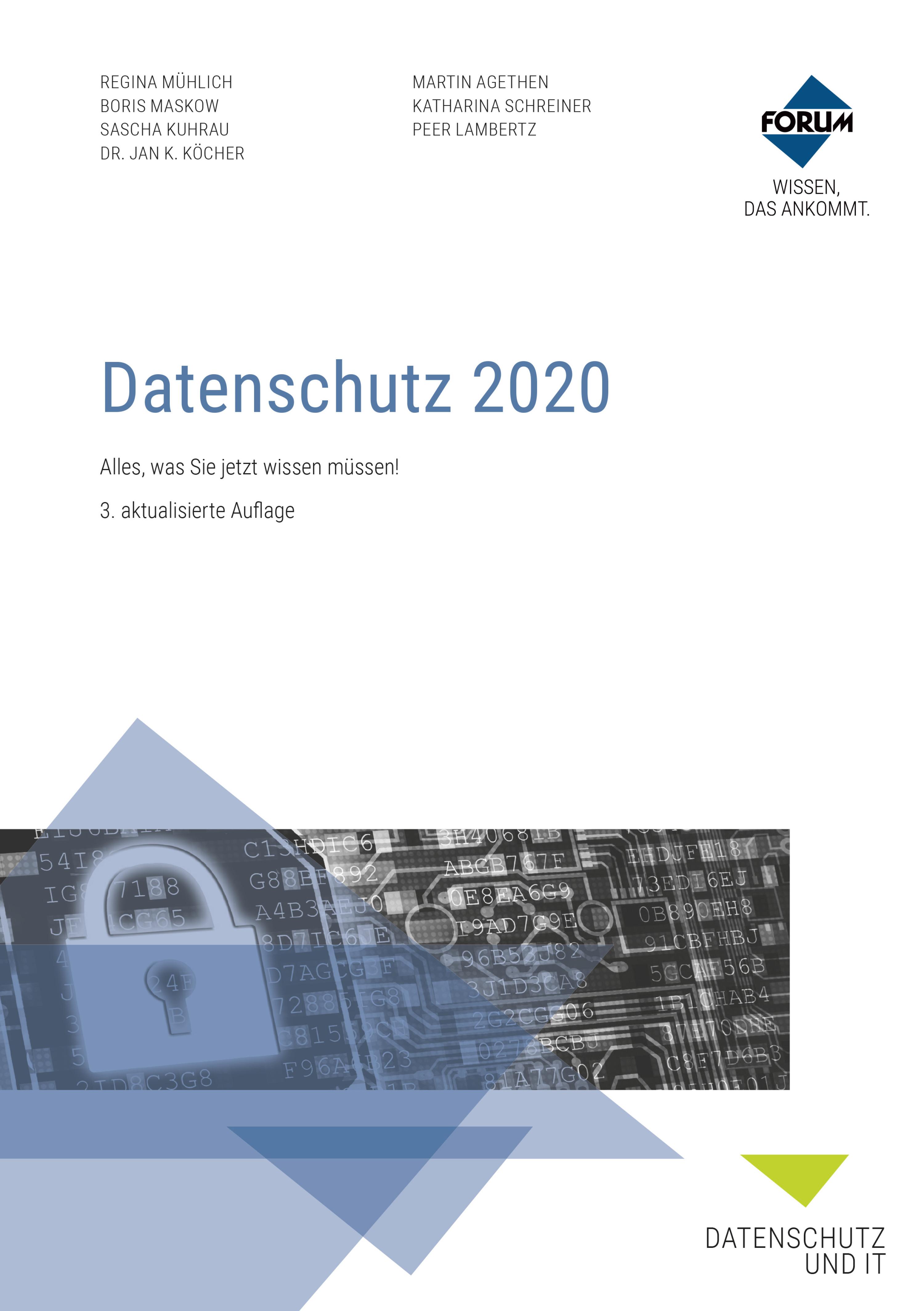 Обложка книги «Datenschutz 2020»
