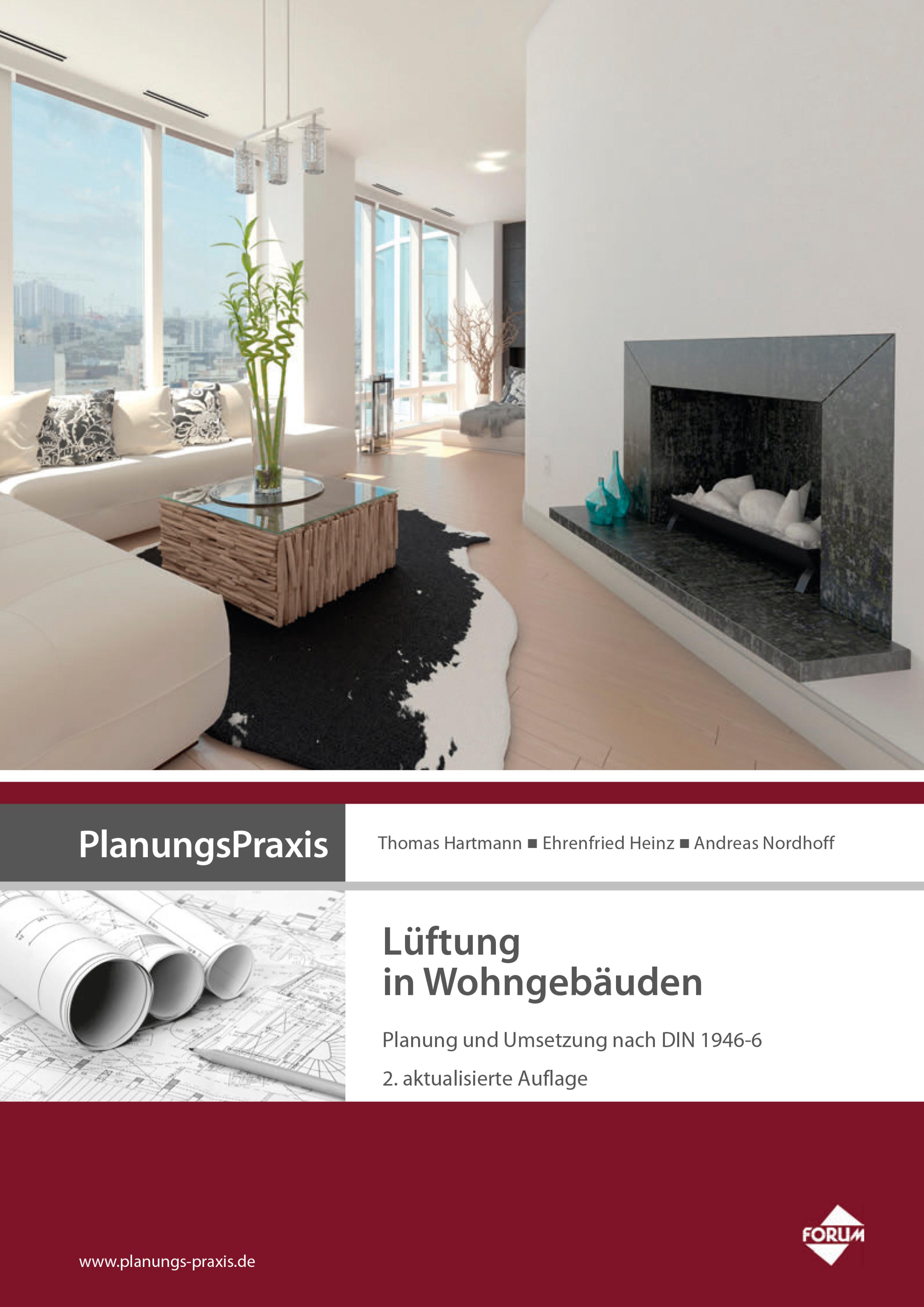 Обложка книги «PlanungsPraxis Lüftung in Wohngebäuden - Planung und Umsetzung nach DIN 1946-6»