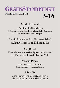 Обложка книги «GegenStandpunkt 3-16»