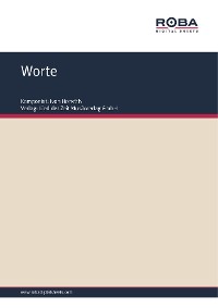 Обложка книги «Worte»
