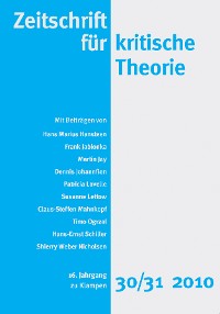 Обложка книги «Zeitschrift für kritische Theorie / Zeitschrift für kritische Theorie, Heft 30/31»
