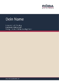 Обложка книги «Dein Name»