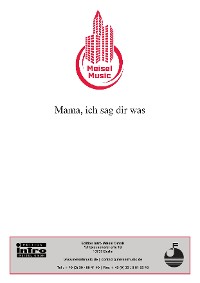 Обложка книги «Mama, ich sag' dir was»