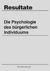 Обложка книги «Die Psychologie des bürgerlichen Individuums»