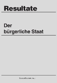 Обложка книги «Der bürgerliche Staat»