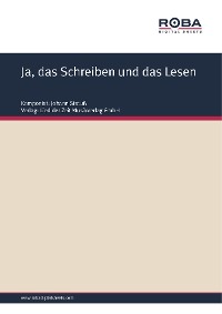 Обложка книги «Ja, das Schreiben und das Lesen»