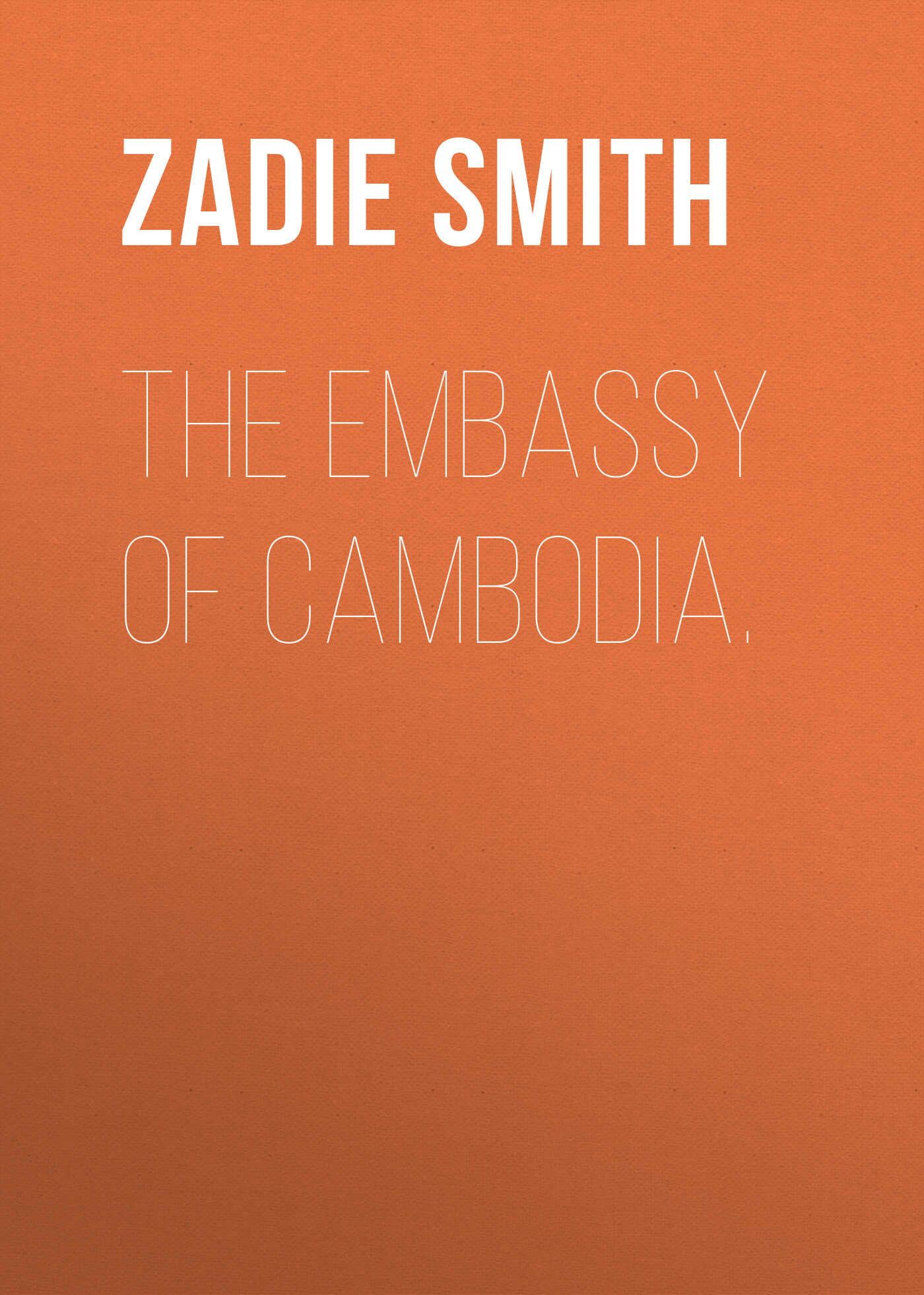 Обложка книги «The Embassy of Cambodia.»