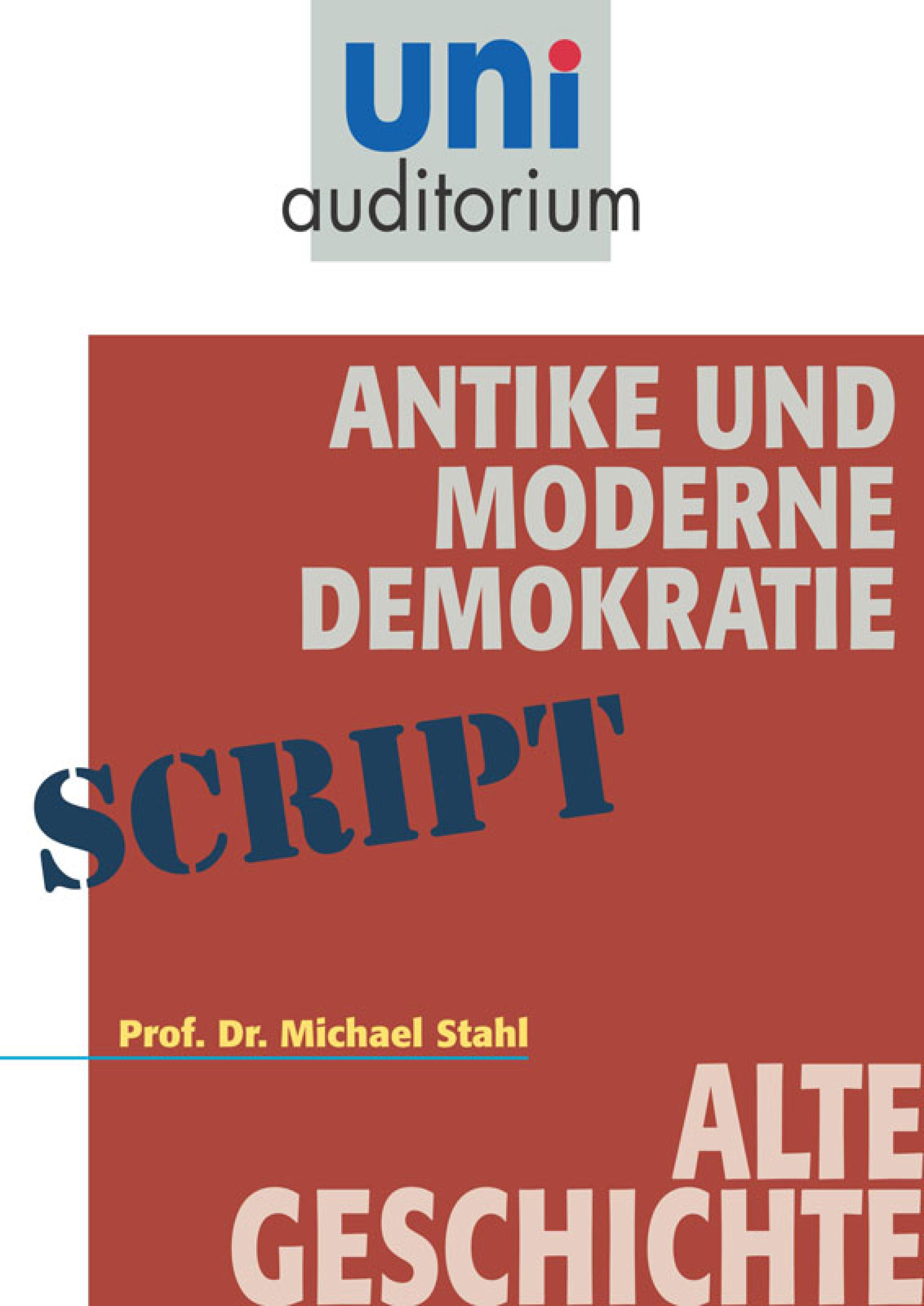 Обложка книги «Antike und moderne Demokratie»