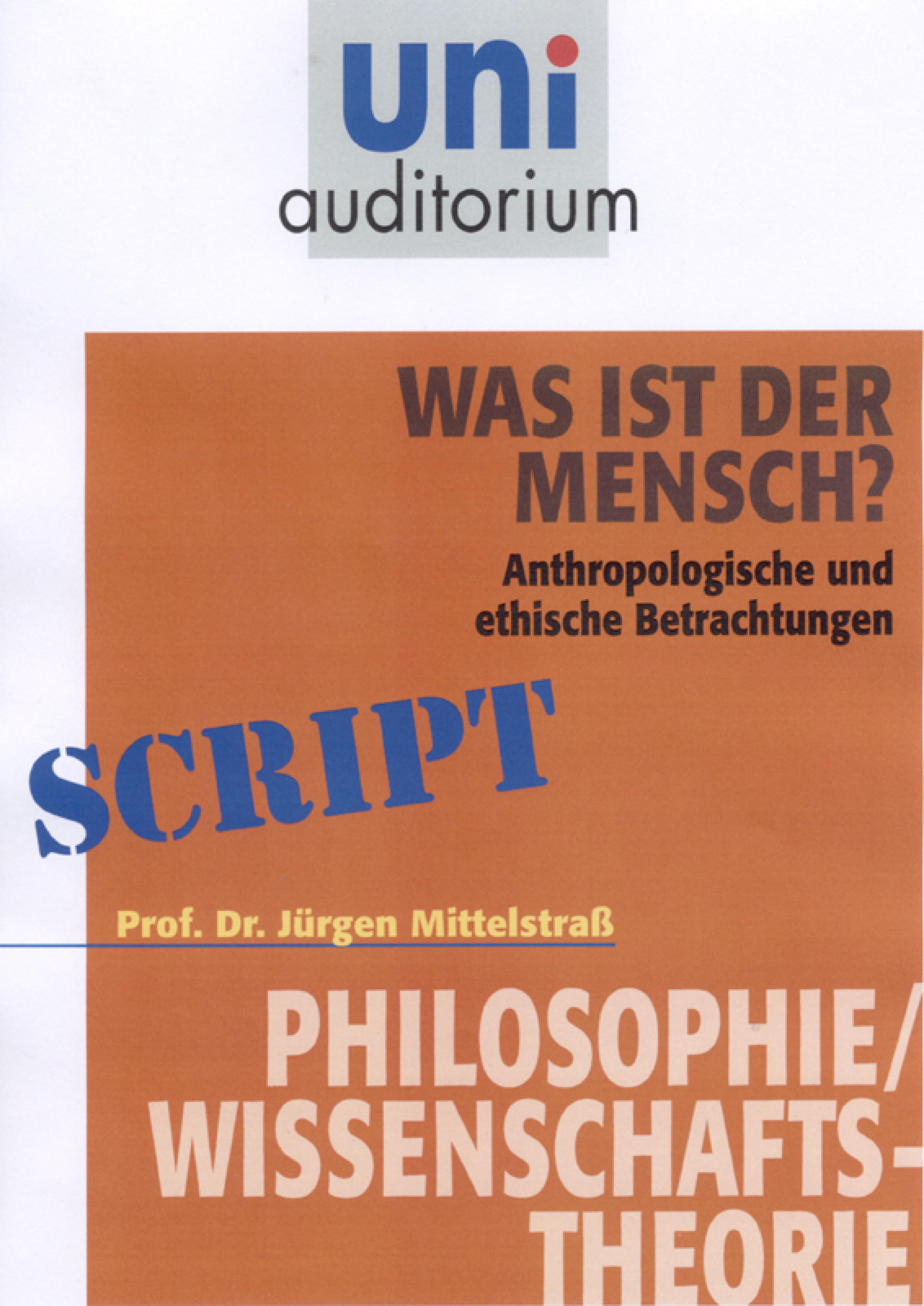 Обложка книги «Was ist der Mensch?»