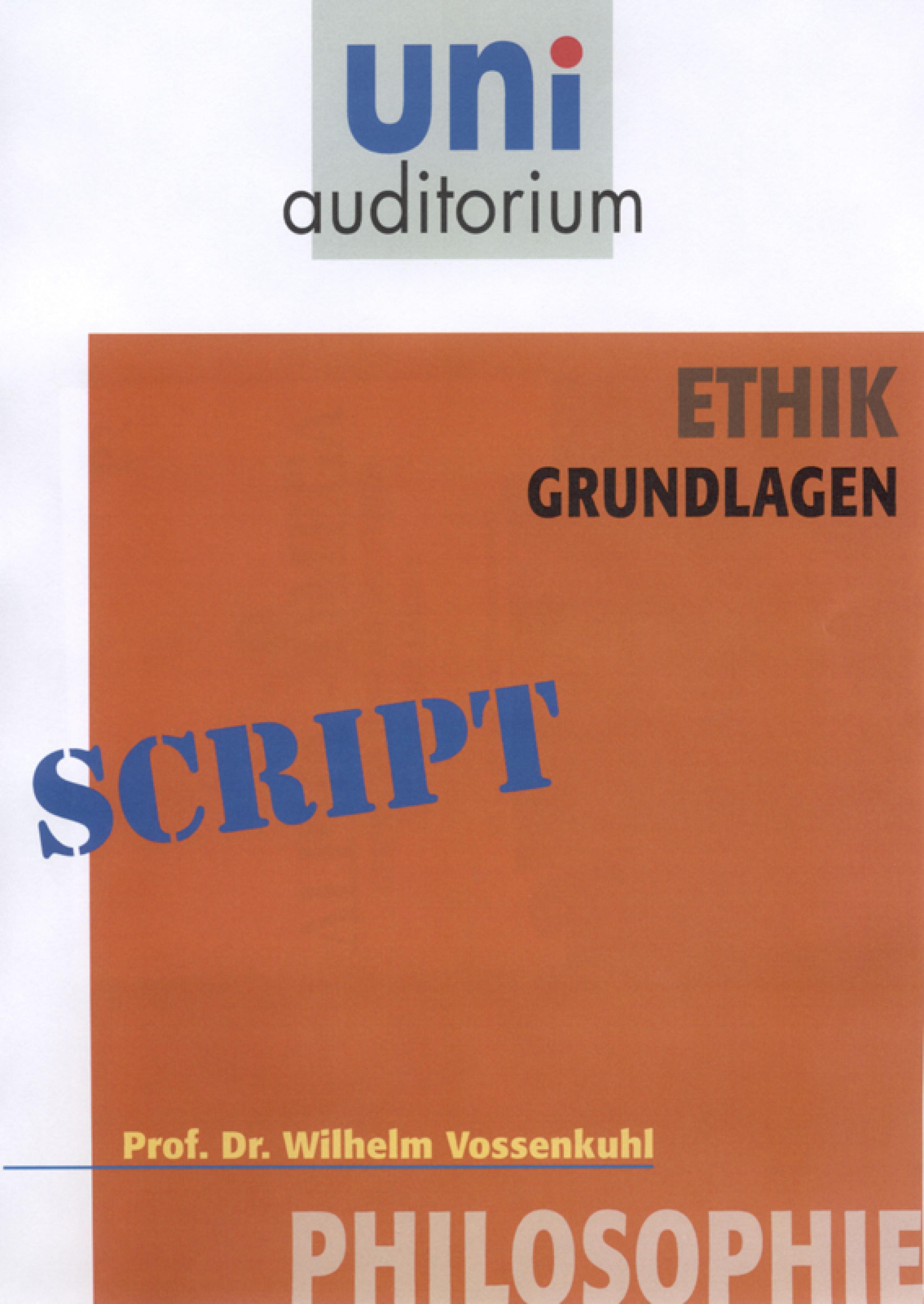 Обложка книги «Ethik - Grundlagen»