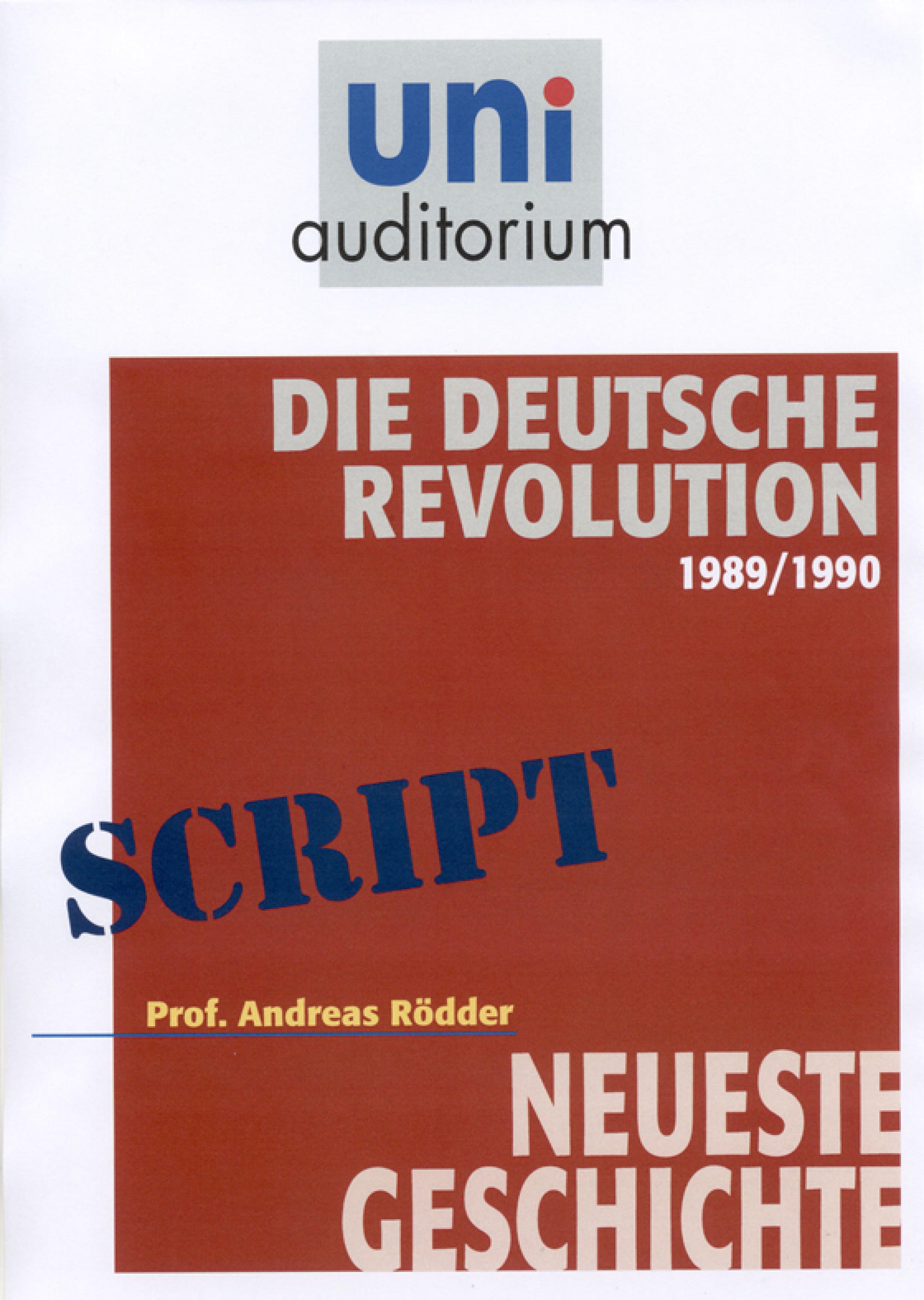 Обложка книги «Die Deutsche Revolution 1989/1990»
