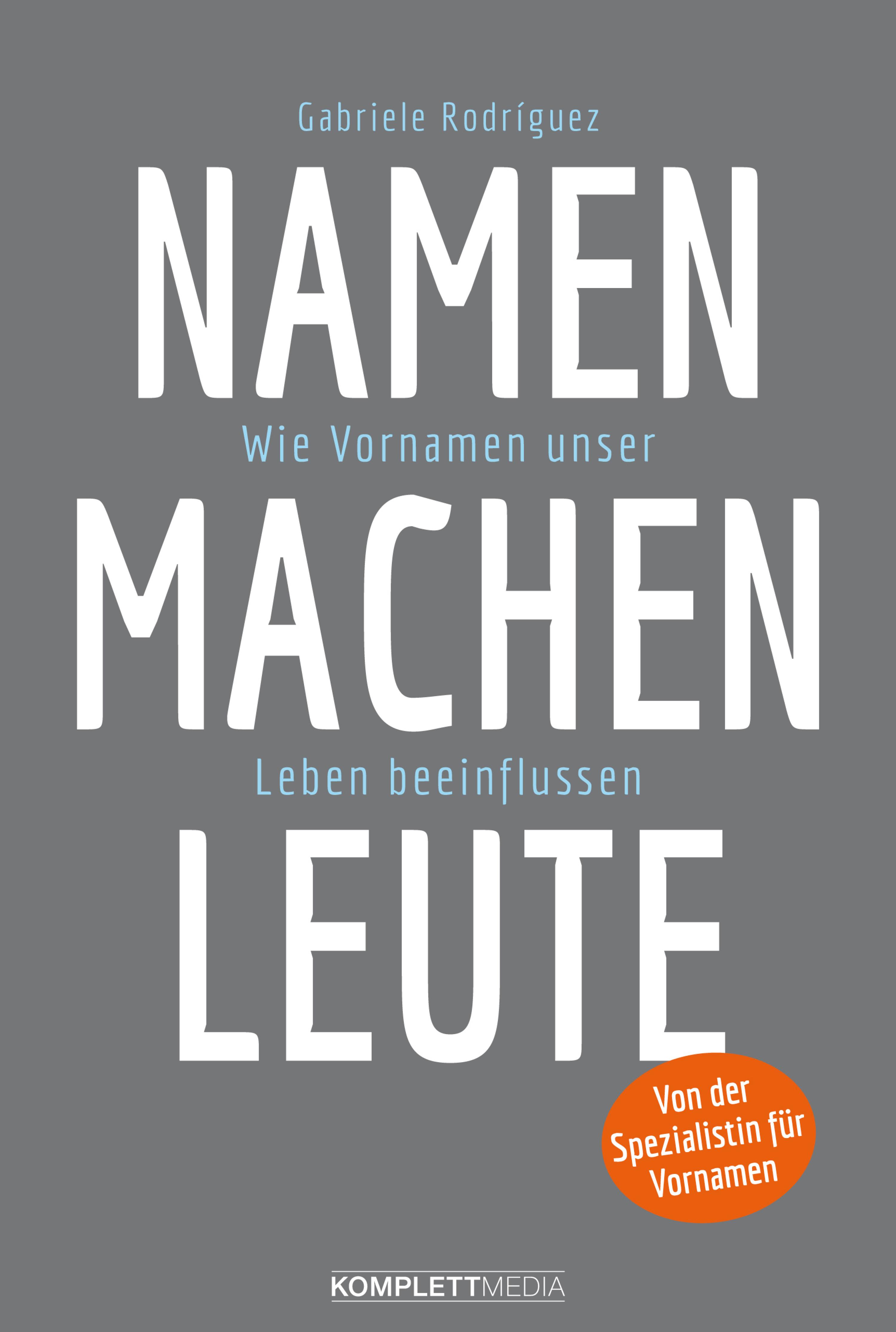 Обложка книги «Namen machen Leute»