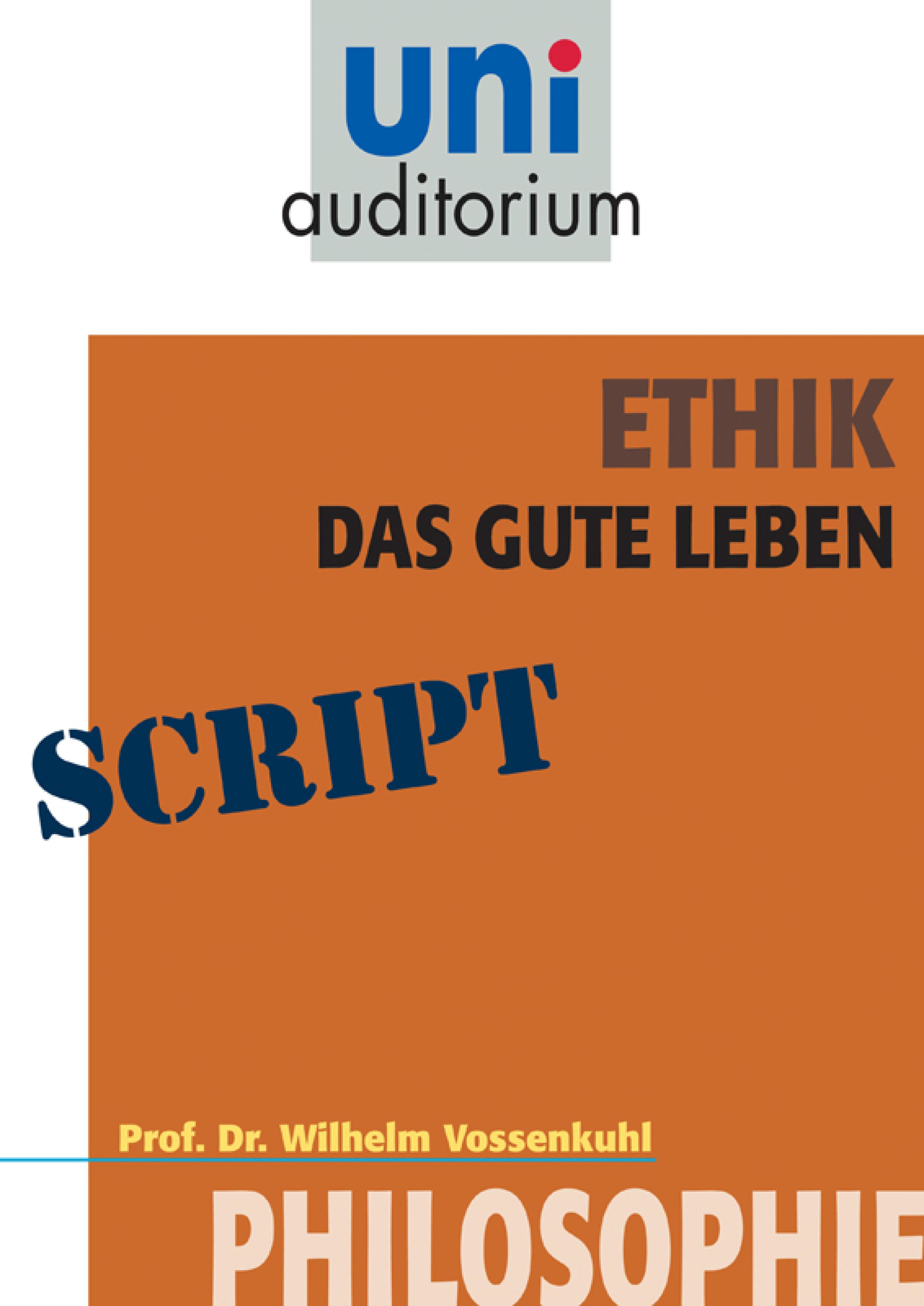 Обложка книги «Ethik - das gute Leben»