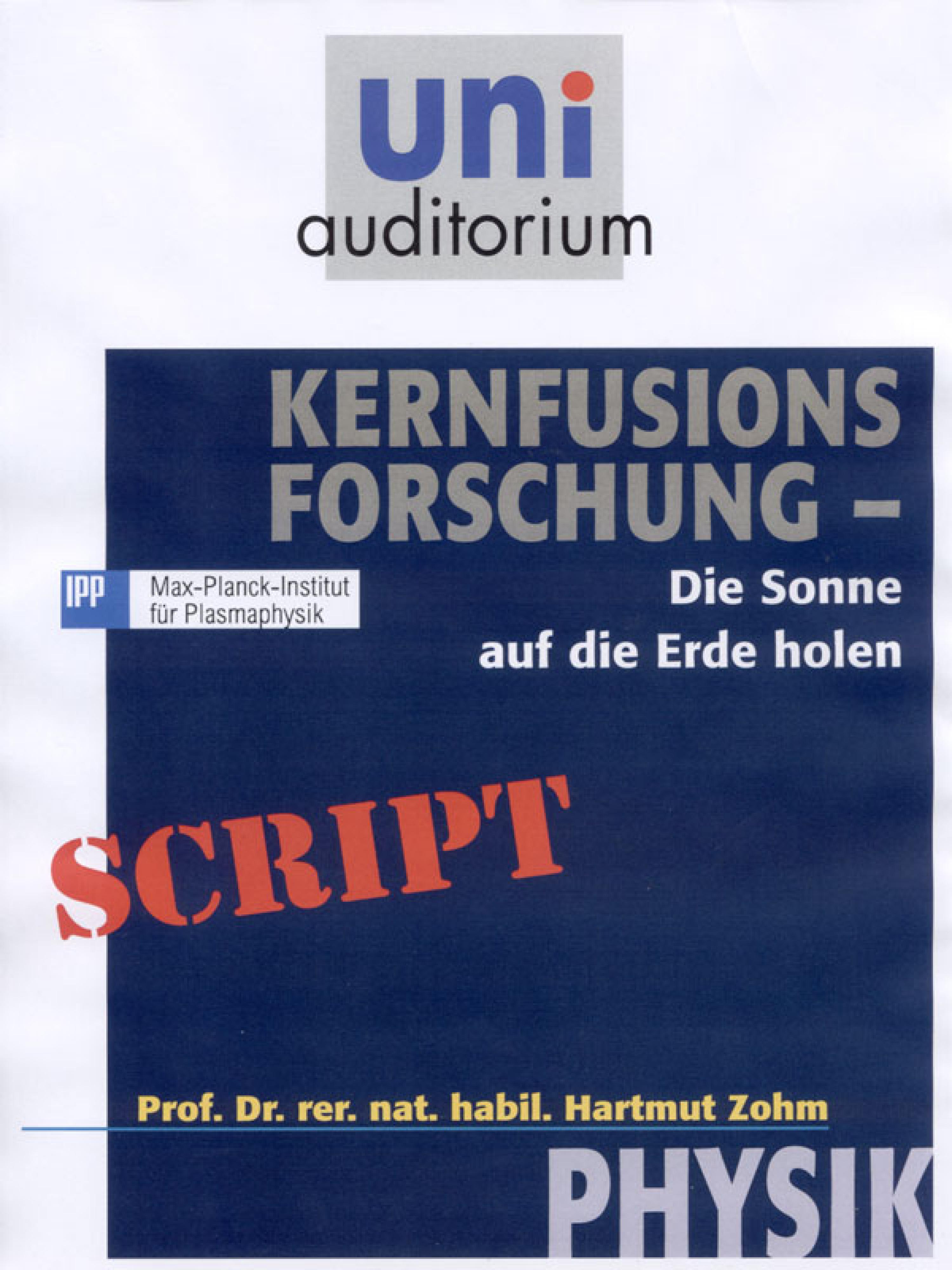 Обложка книги «Kernfusions-Forschung»