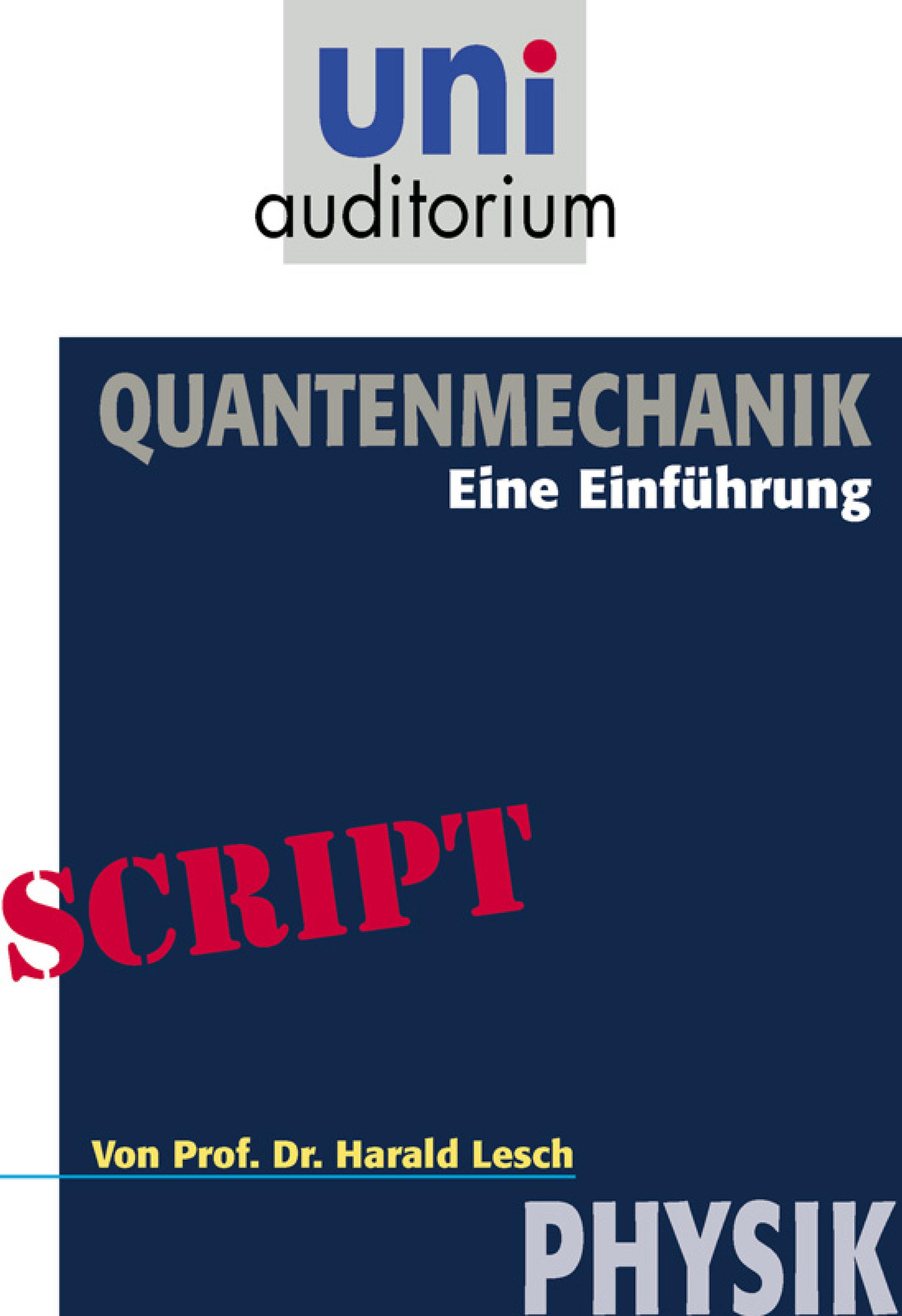 Обложка книги «Quantenmechanik»