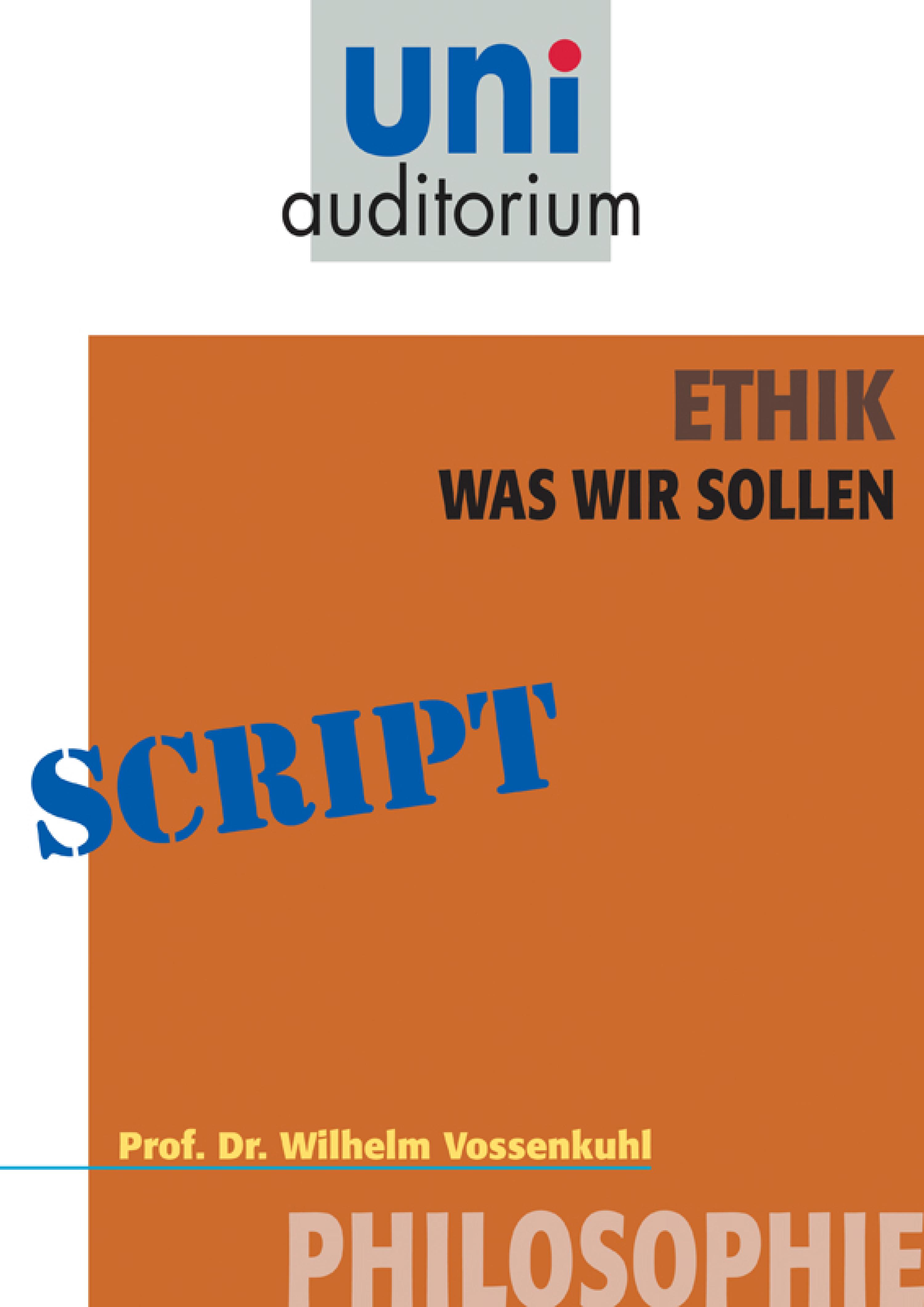 Обложка книги «Ethik - was wir sollen»