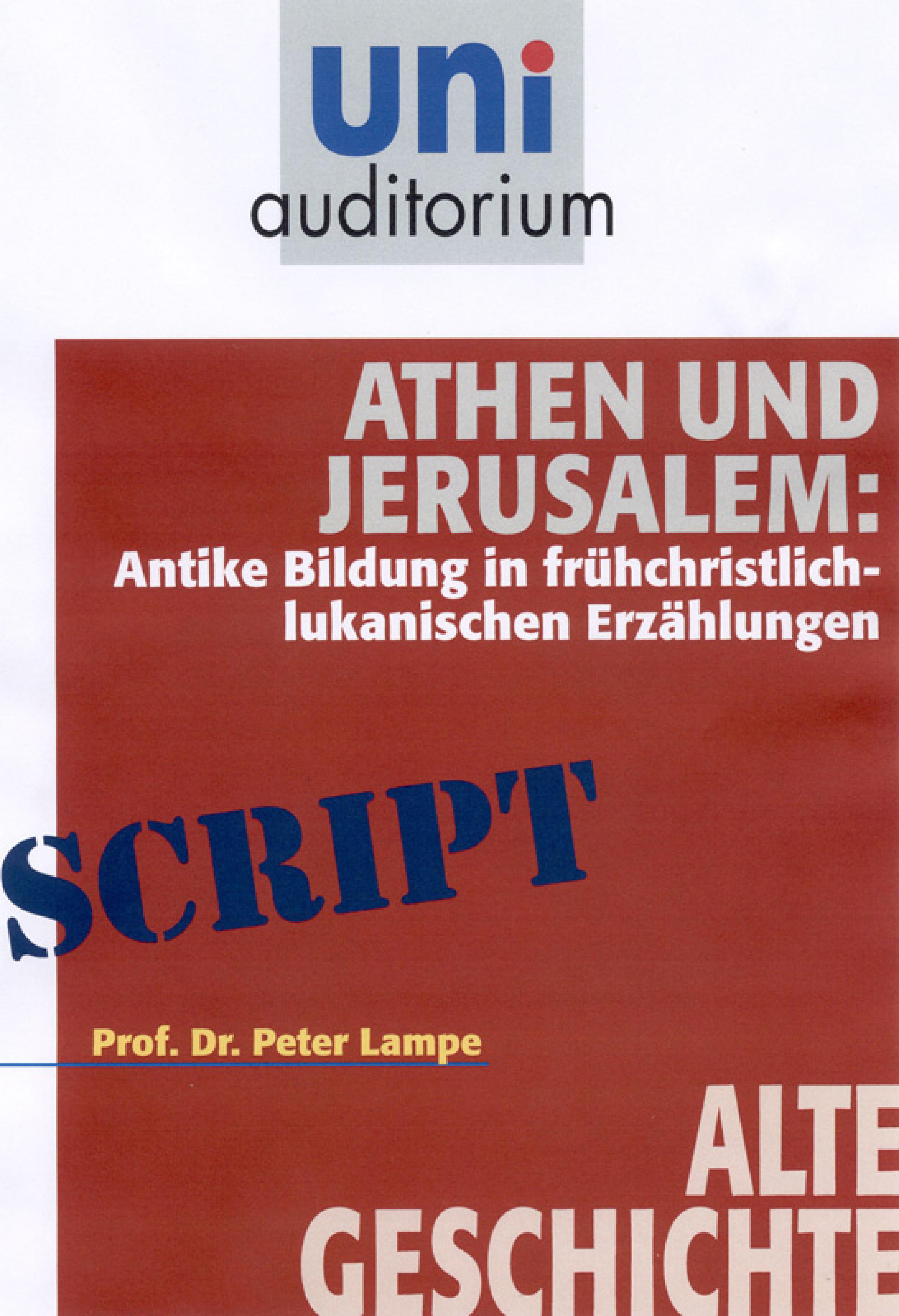 Обложка книги «Athen und Jerusalem»