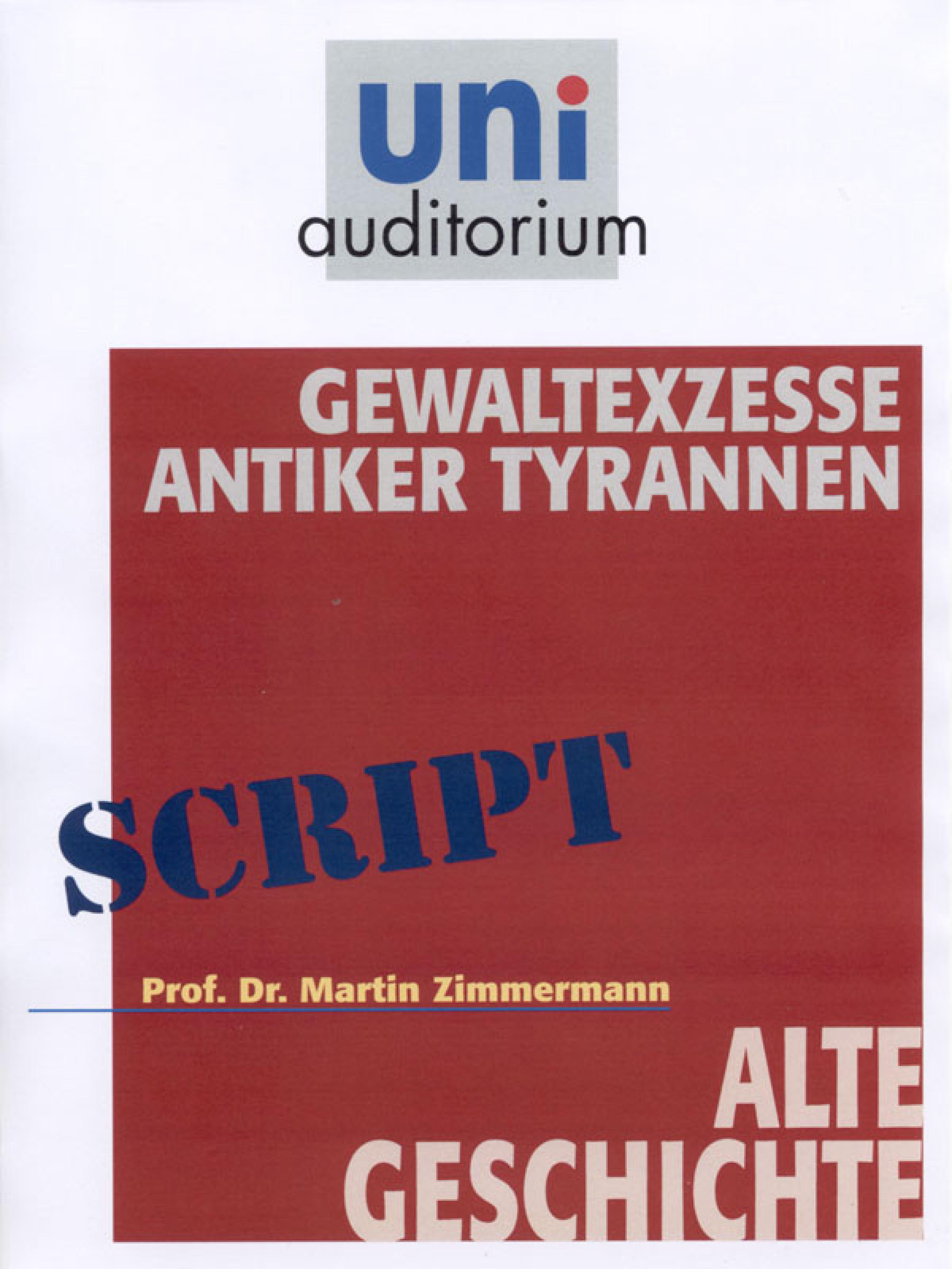 Обложка книги «Gewaltexzesse antiker Tyrannen»