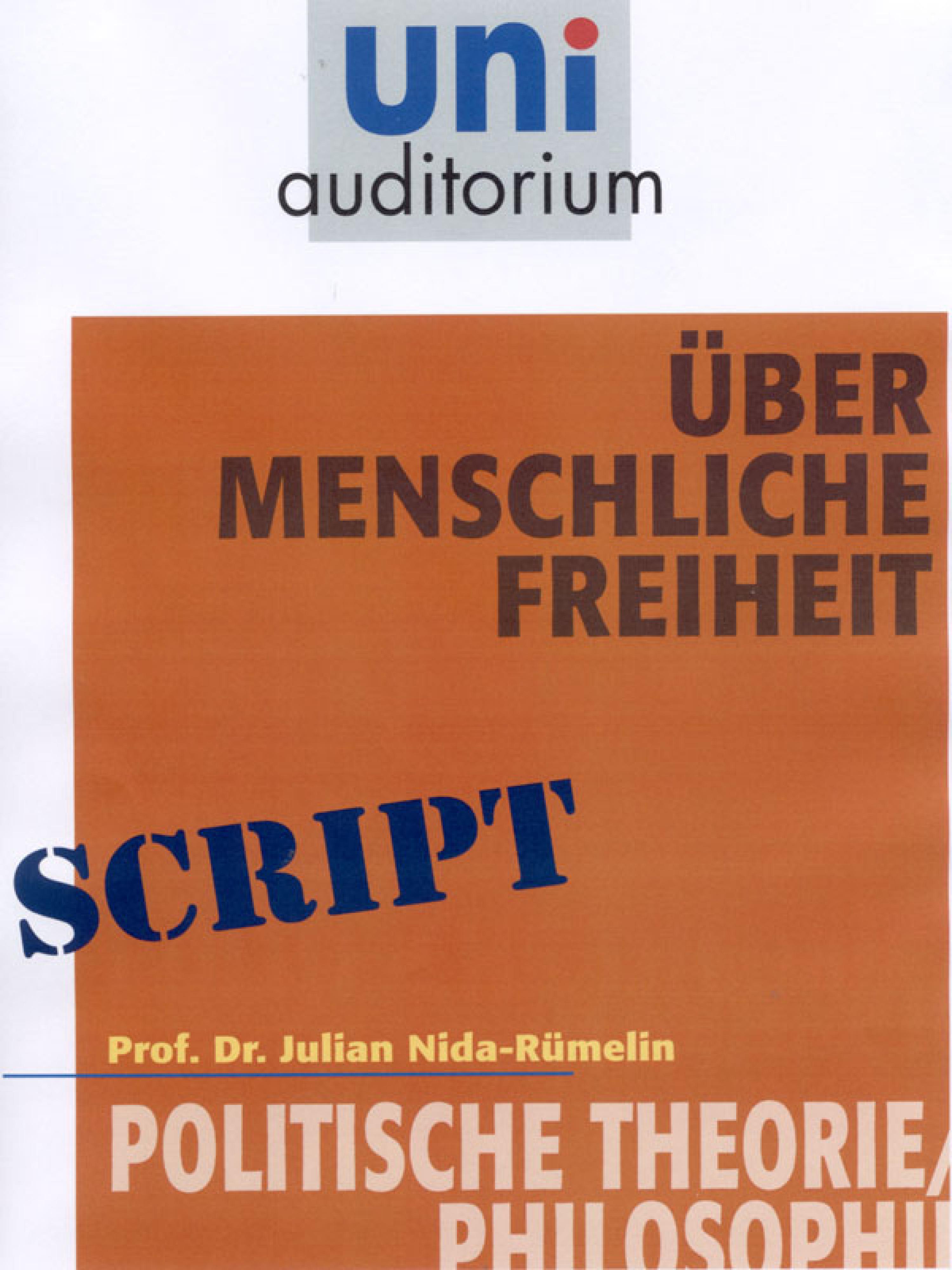 Обложка книги «Über menschliche Freiheit»