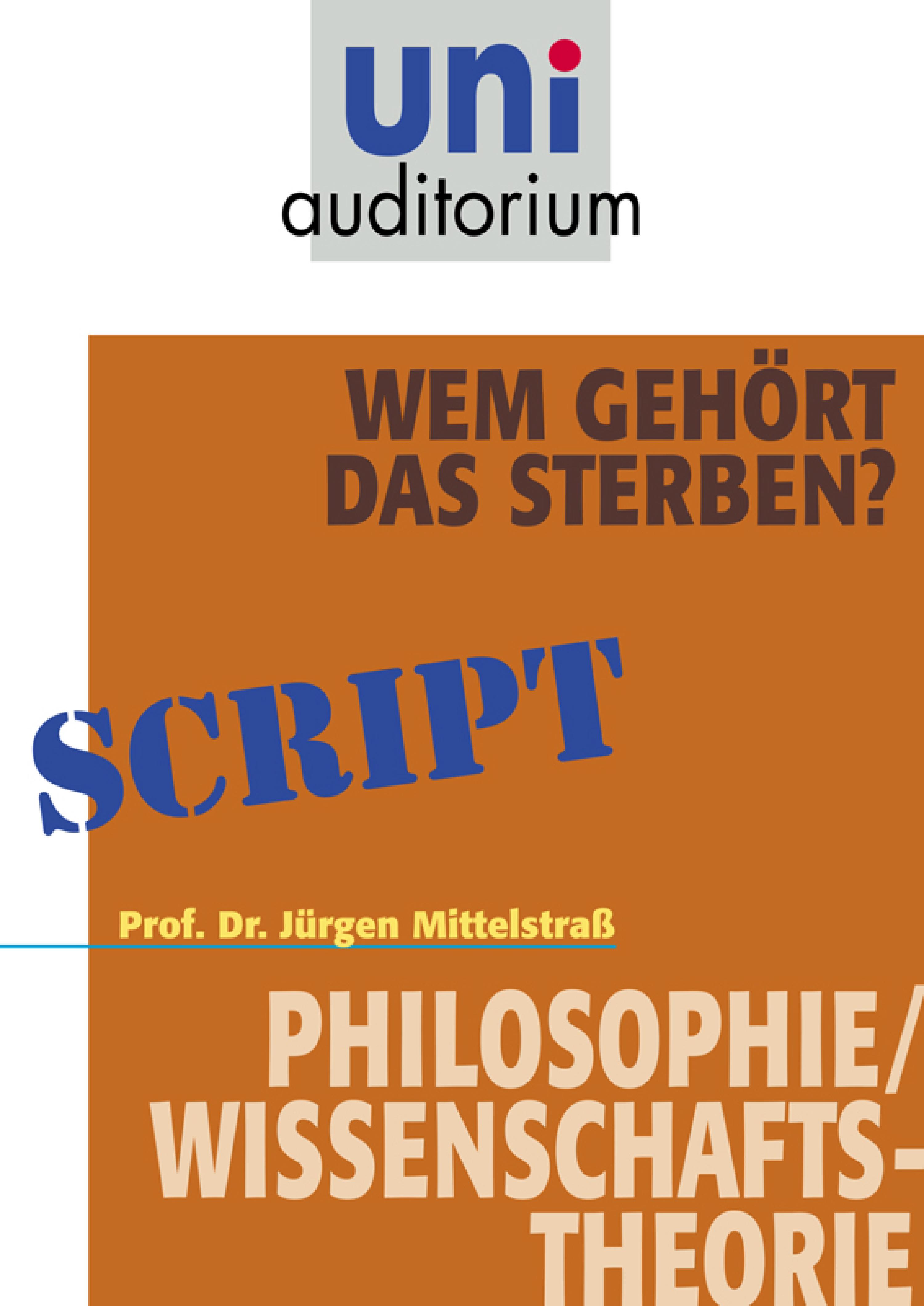 Обложка книги «Wem gehört das Sterben?»