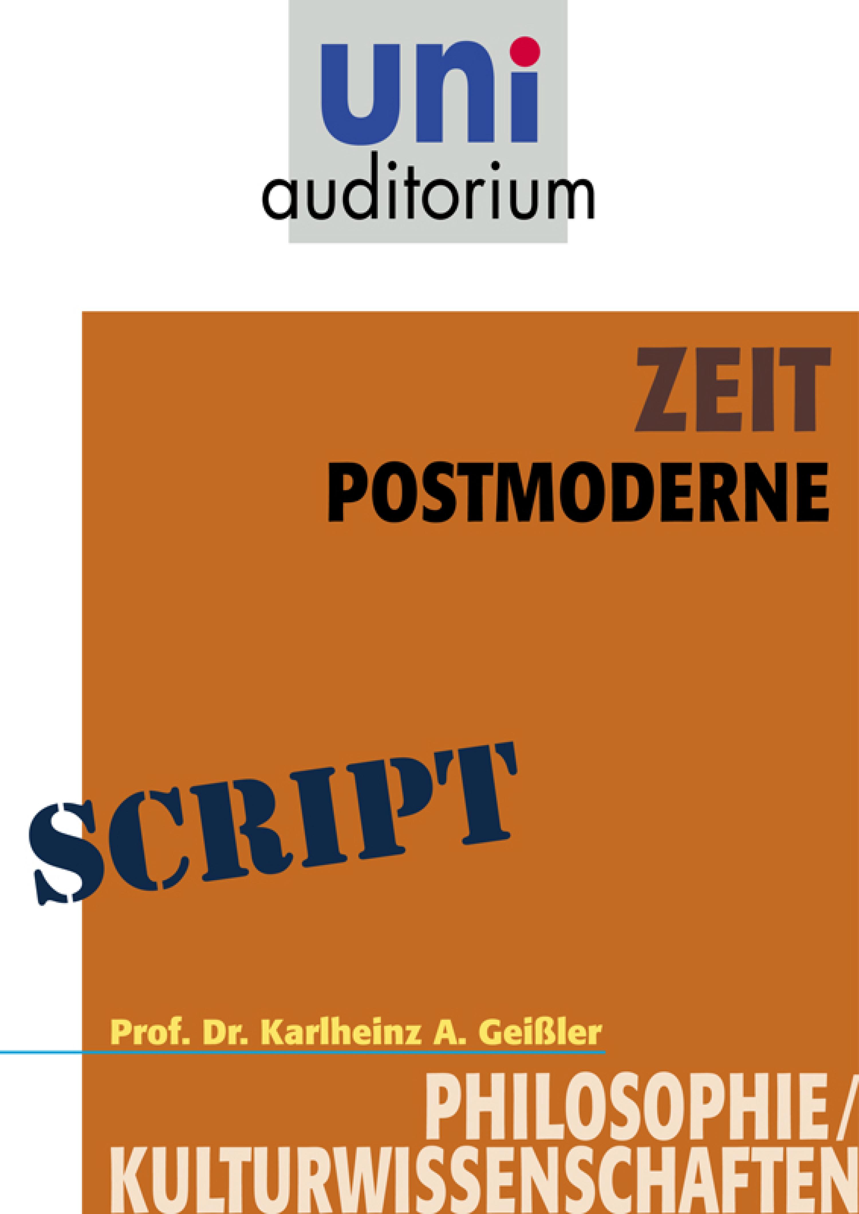 Обложка книги «Zeit - Postmoderne»